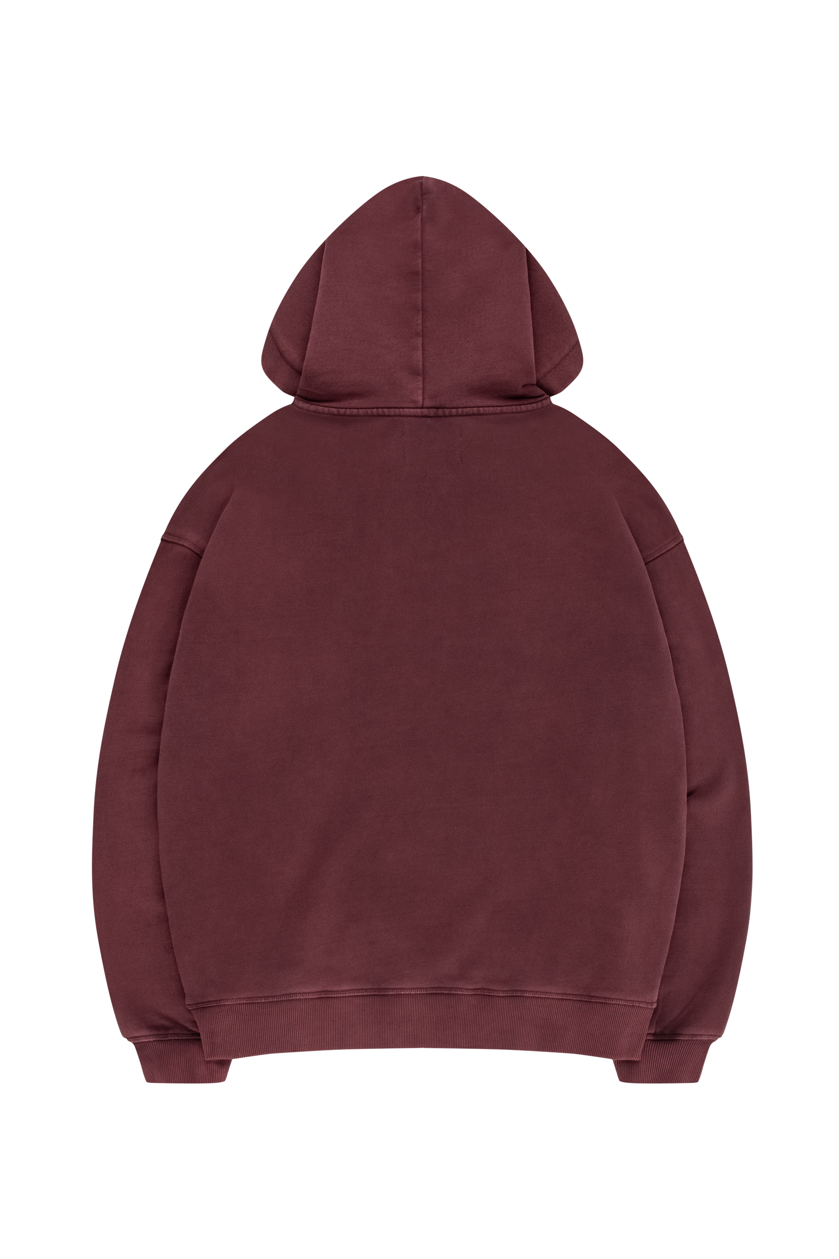 STACKS HOODIE RED STONE WASHED