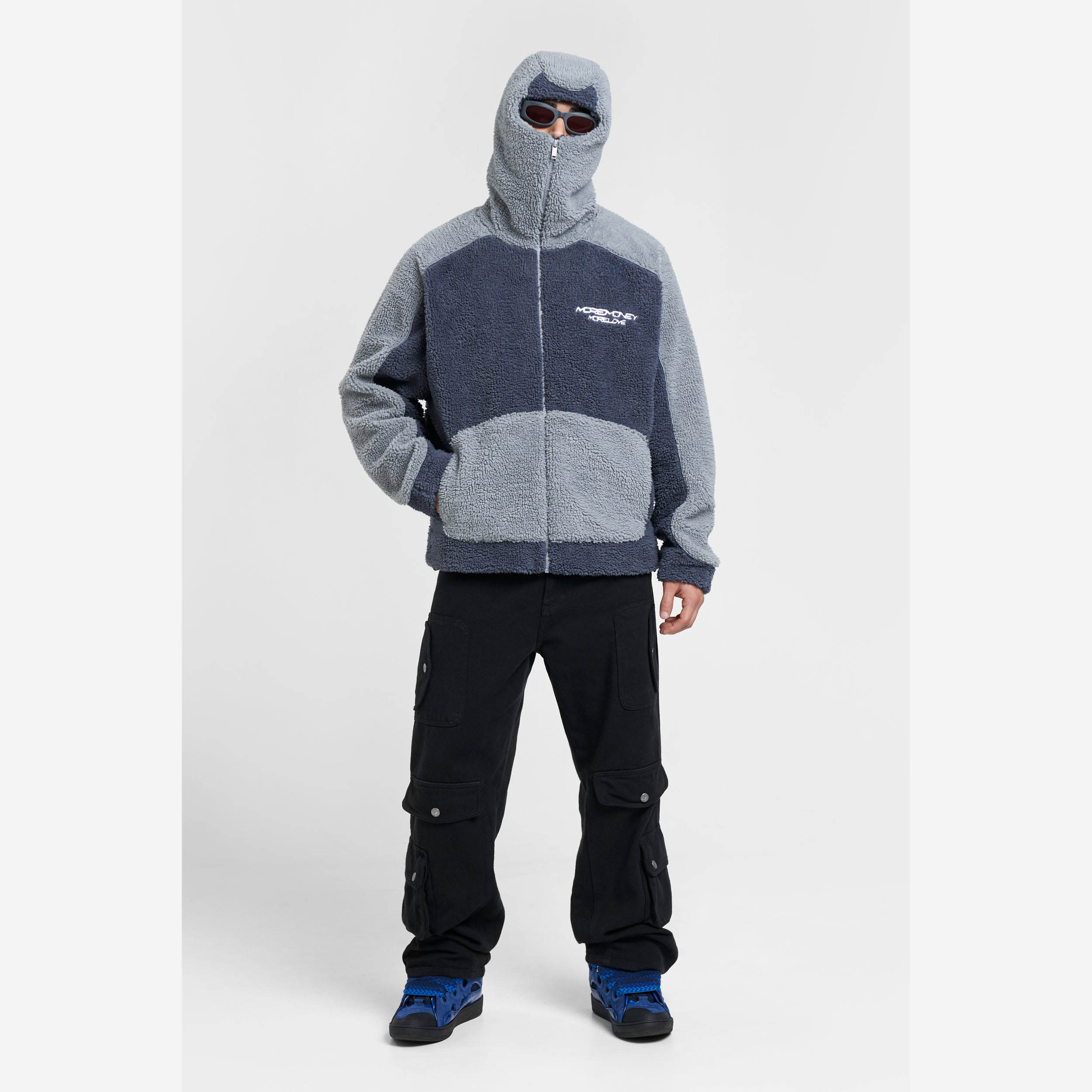 MULTIFACED FLEECE BLUE NOTES