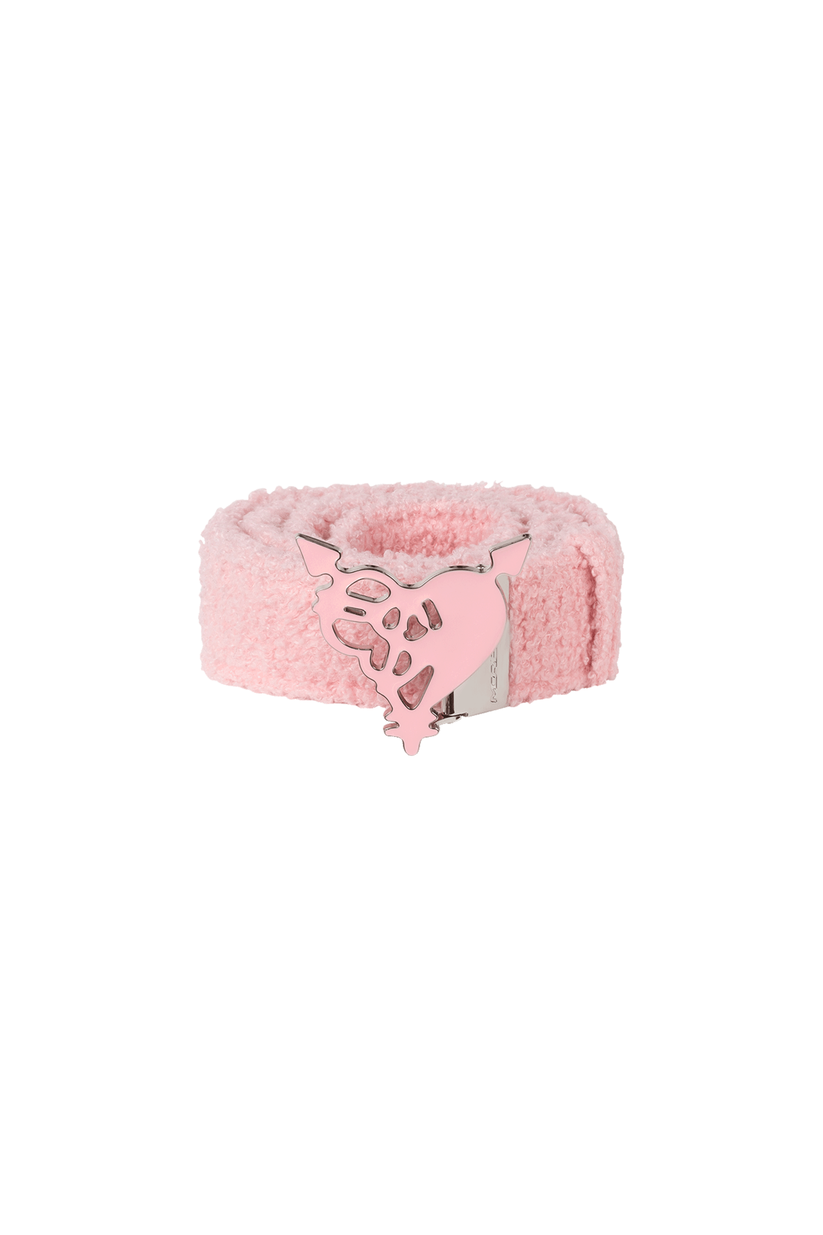 HEART LOGO FLEECE BELT PINK