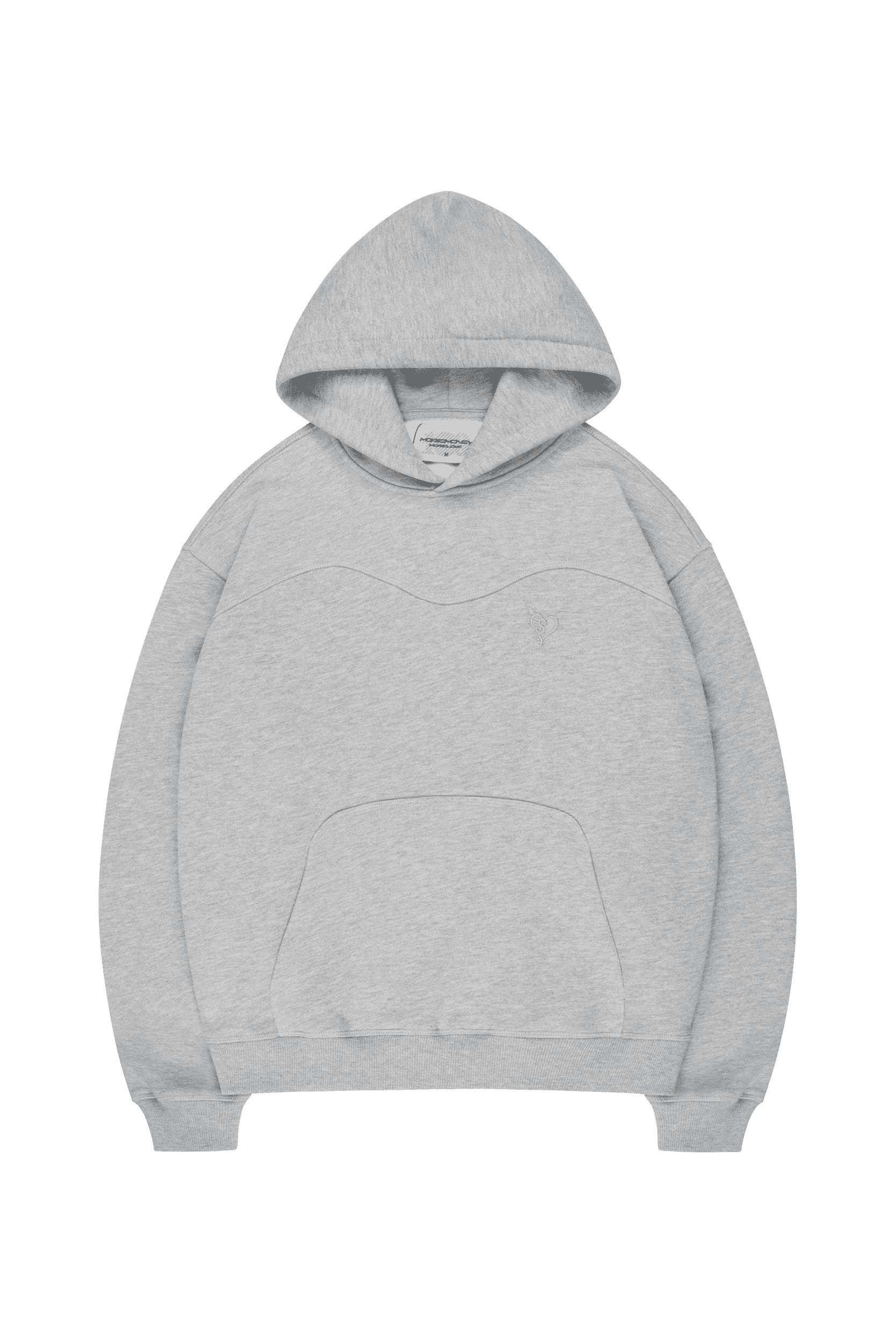 STACKS HOODIE GREY MELANGE