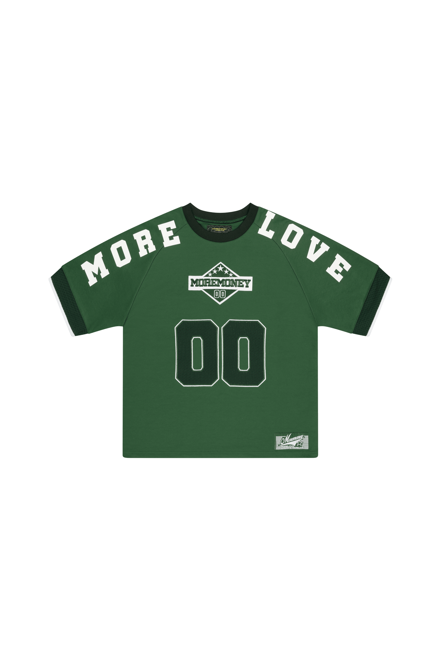 MORE LOVE MESH JERSEY GREEN