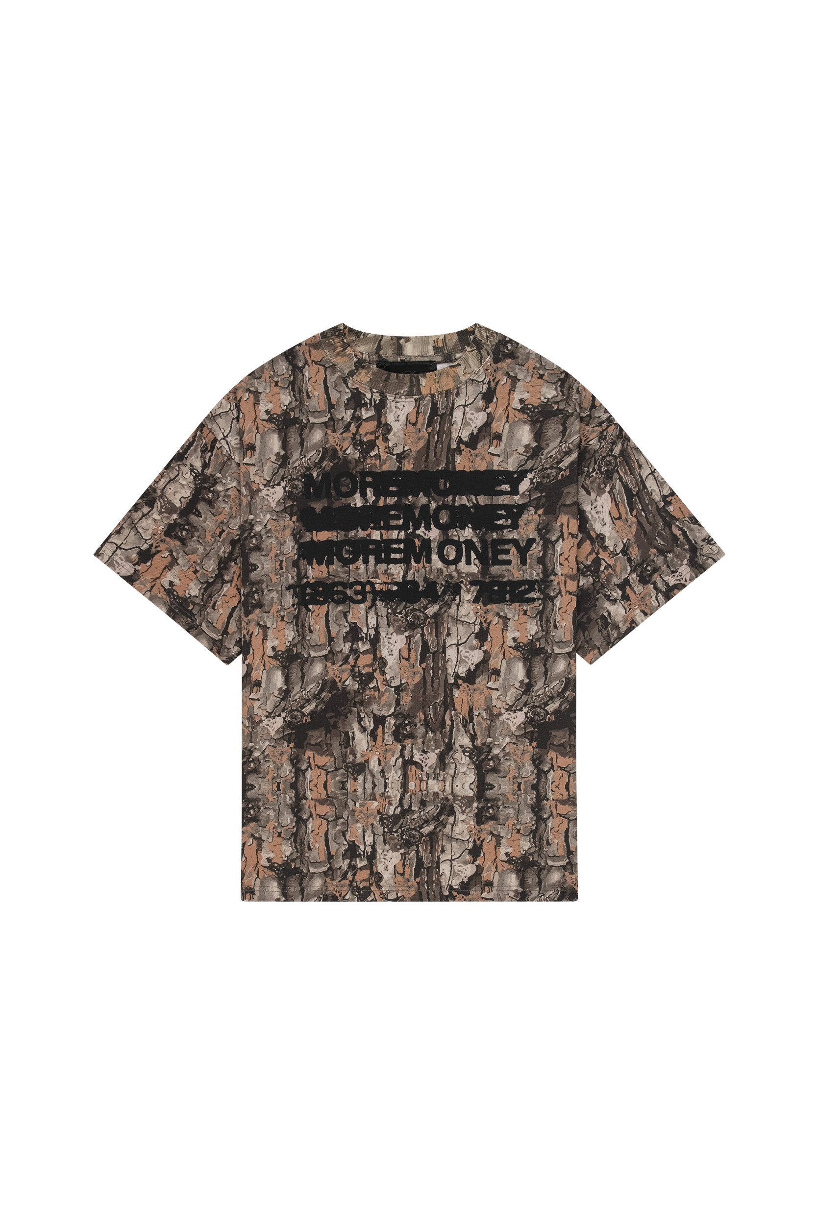 MONEY CALLING TEE BARK CAMO