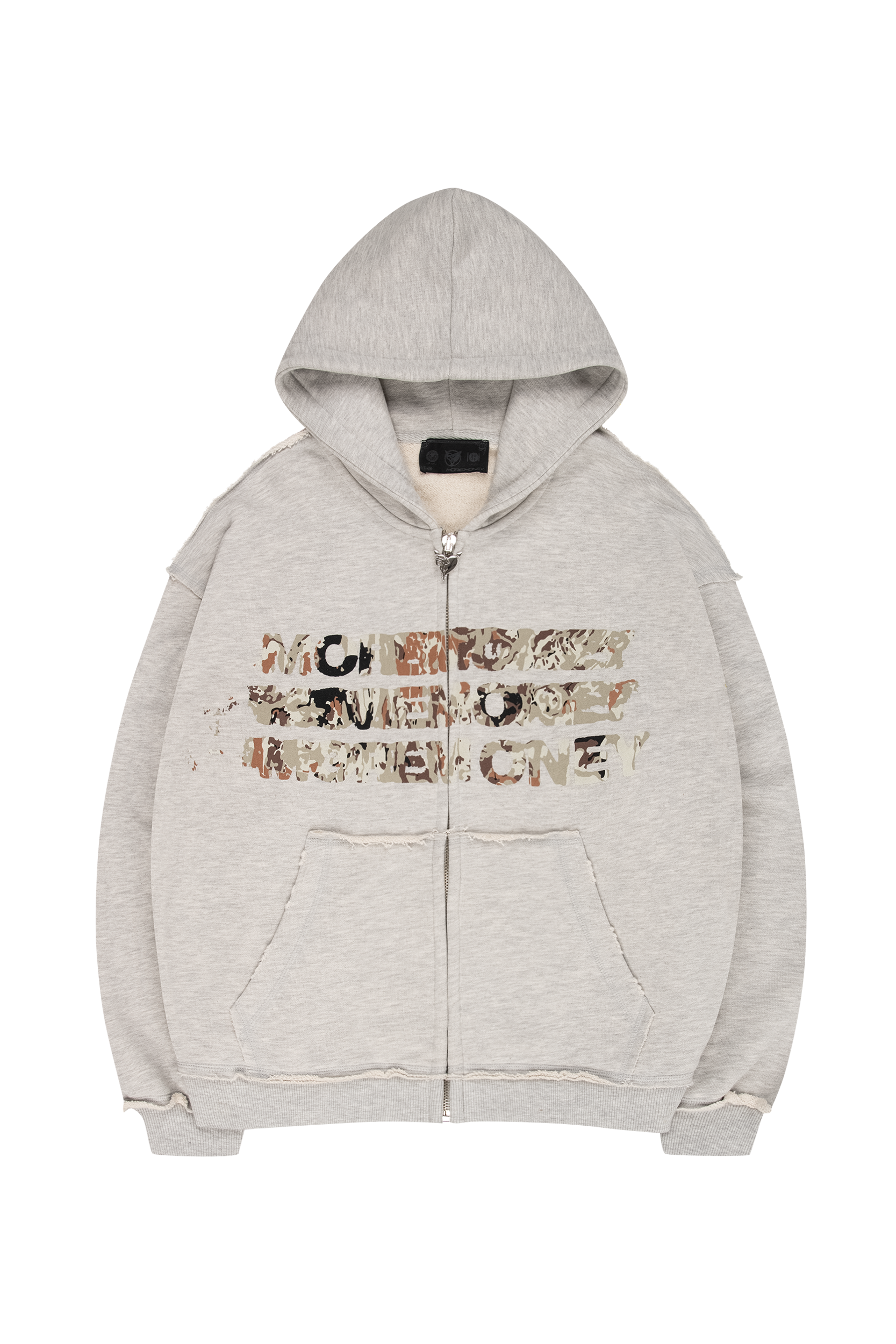 MONEY CALLING FLATLOCK ZIP GREY MELANGE