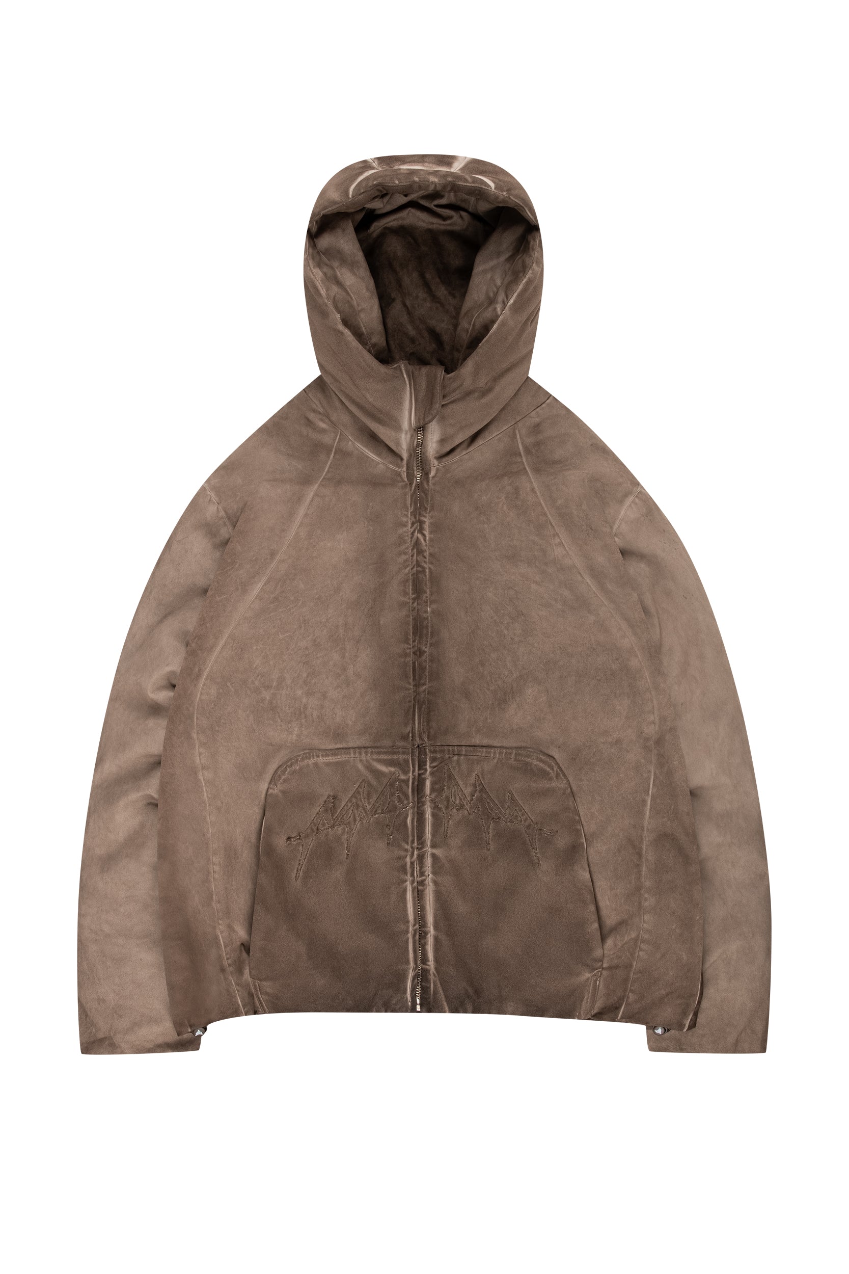 OIL WASHED PUFFER JACKET