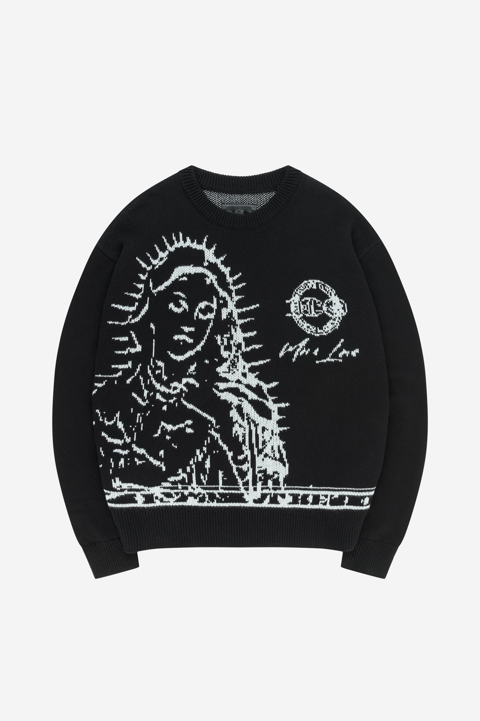 MORE BLESSINGS KNIT BLACK + DISTINCTIVE DENIM
