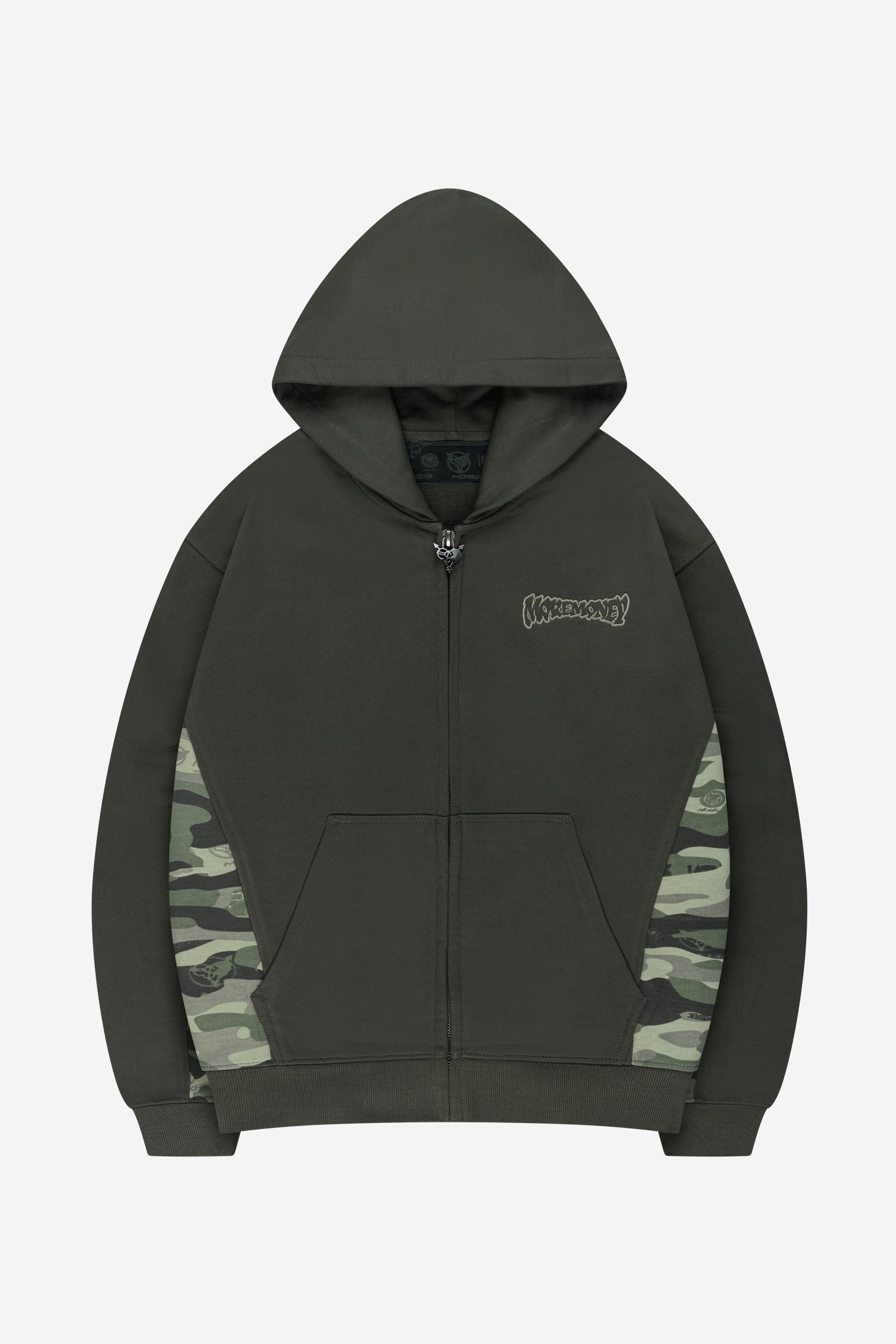 TWO TONE ZIP GREEN CAMO + TWO TONE JOGGER GREEN CAMO + SPLIT TEE CAMO GREEN