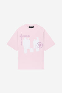 LOST BOND TEE LIGHT PINK + DISTINCTIVE DENIM BLACK