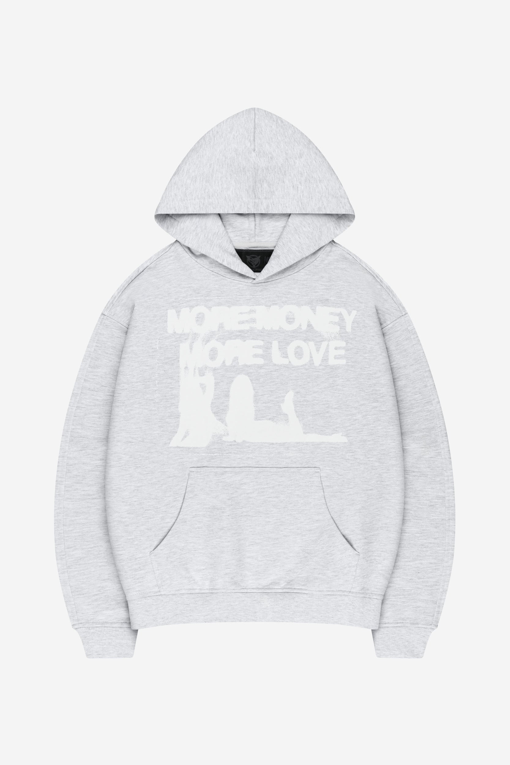 WET DREAM HOODIE GREY MELANGE + DISTINCTIVE DENIM BLACK