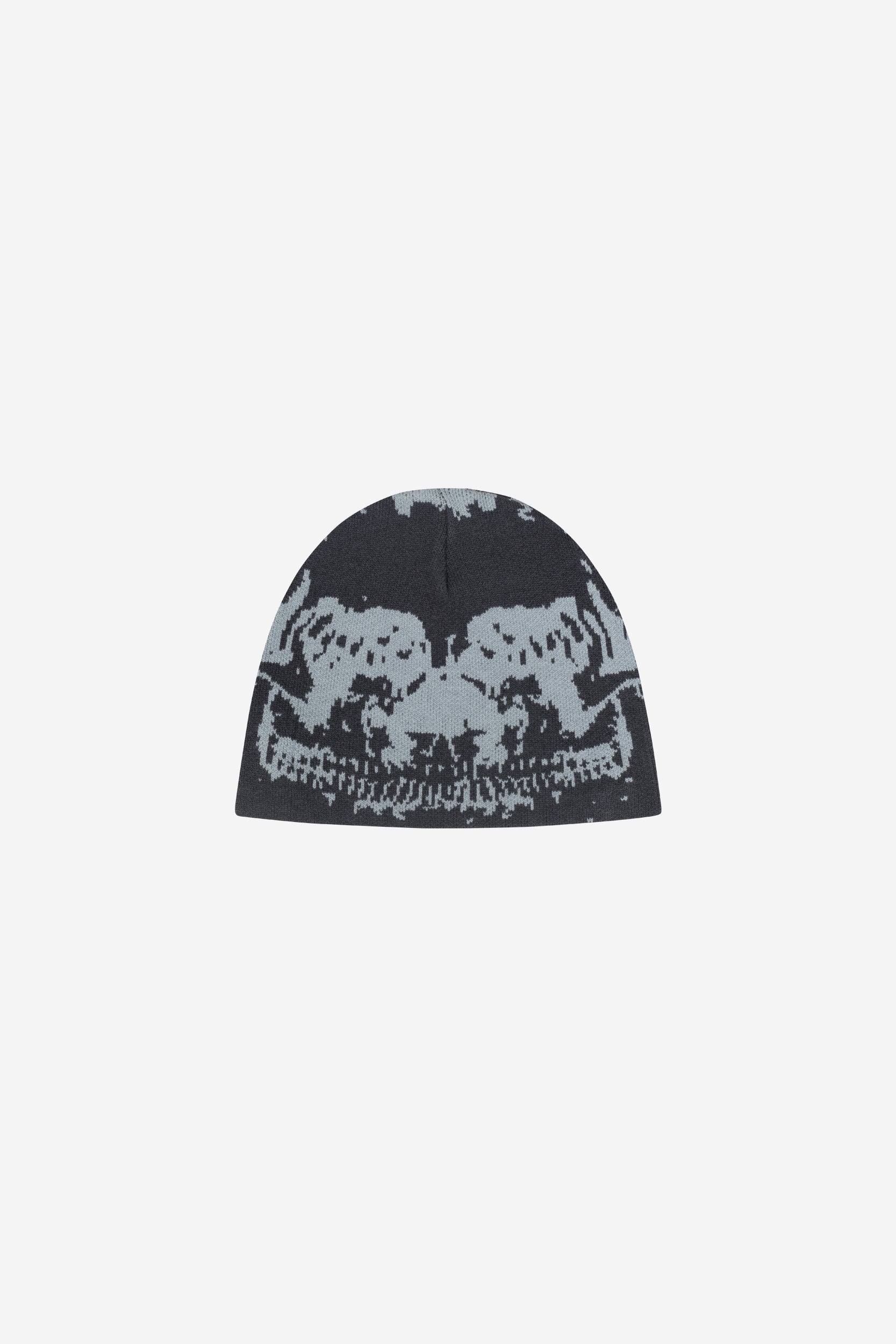 SKULL BEANIE BLACK