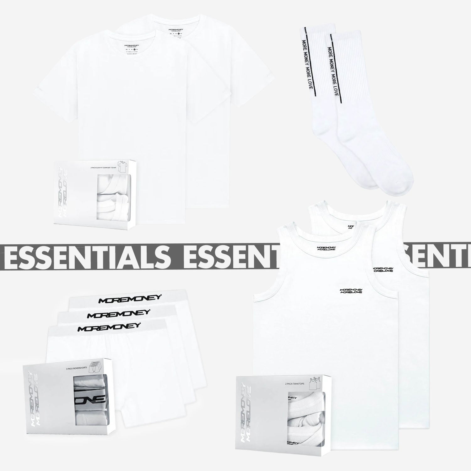Essentials Pack ALL IN - White (10 Pieces)