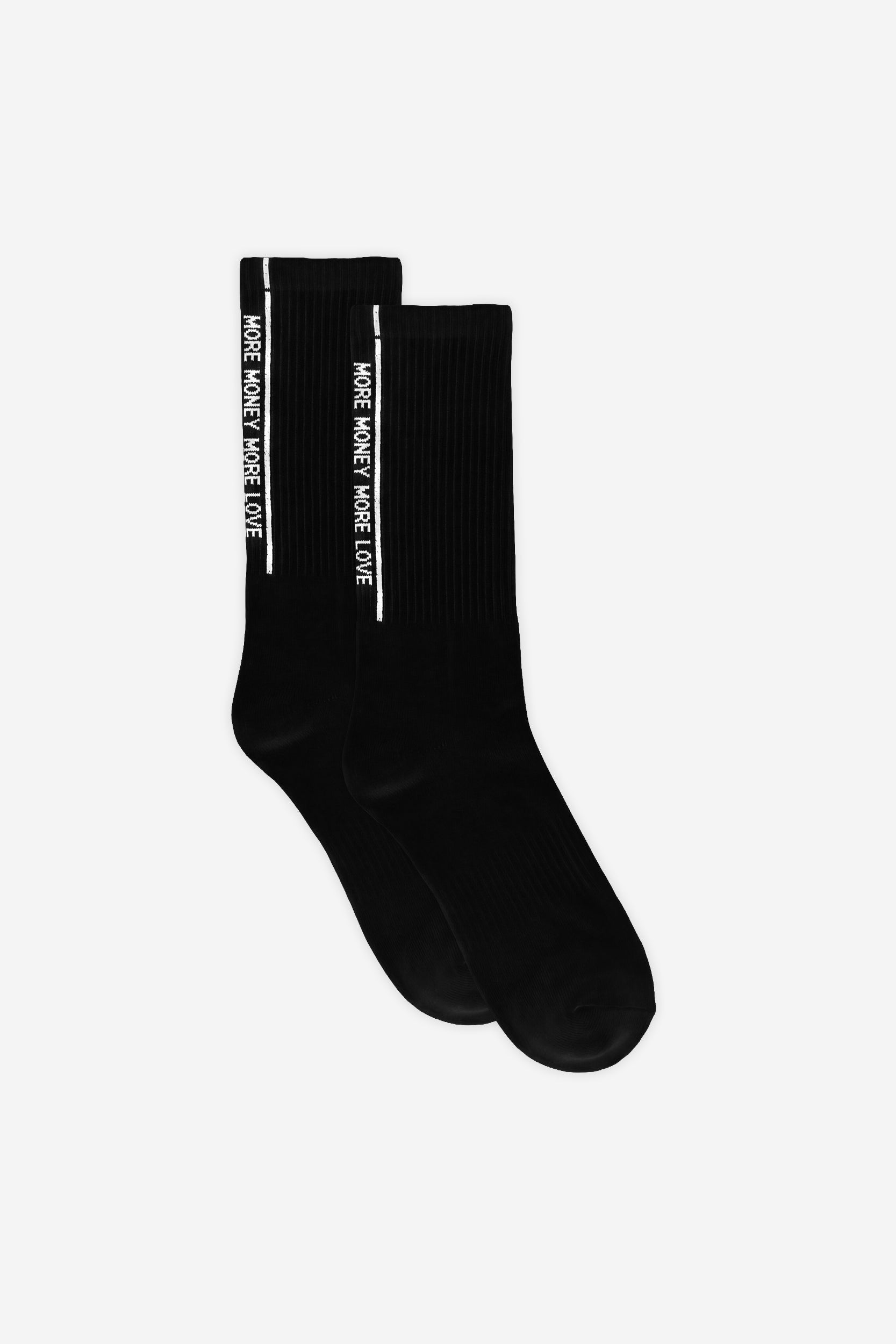 STRIPED SOCKS BLACK (3-PACK)