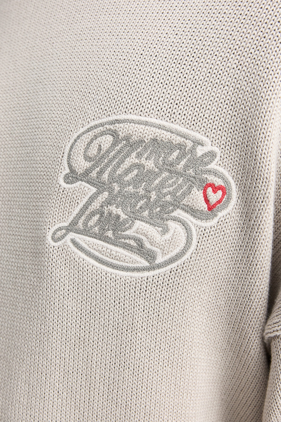 MORE LOVE KNIT GREY 