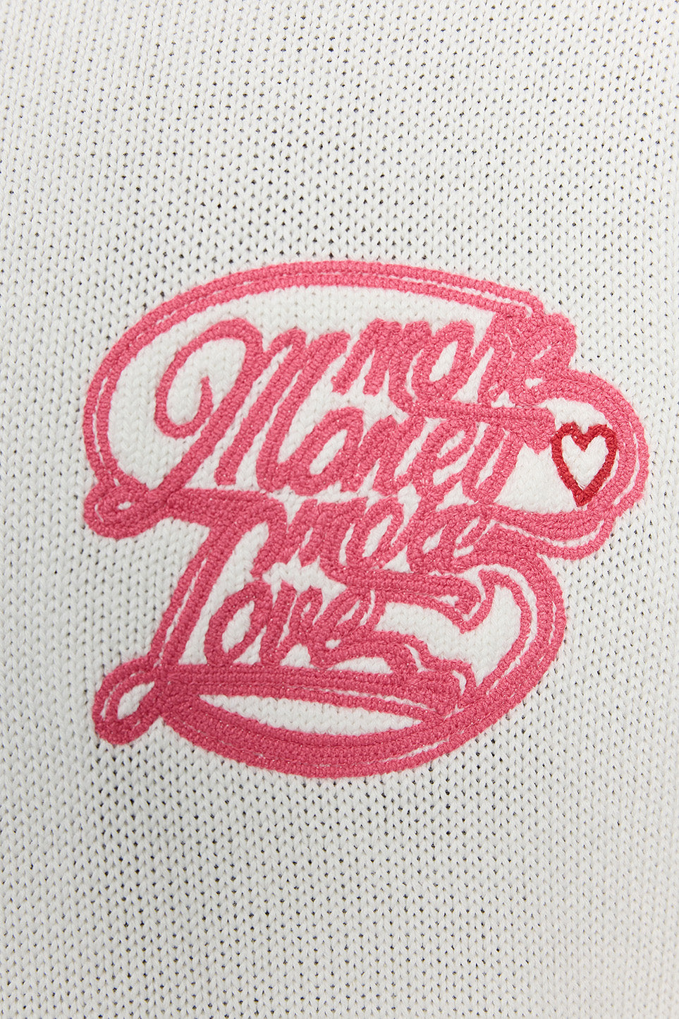 MORE LOVE KNIT WHITE 