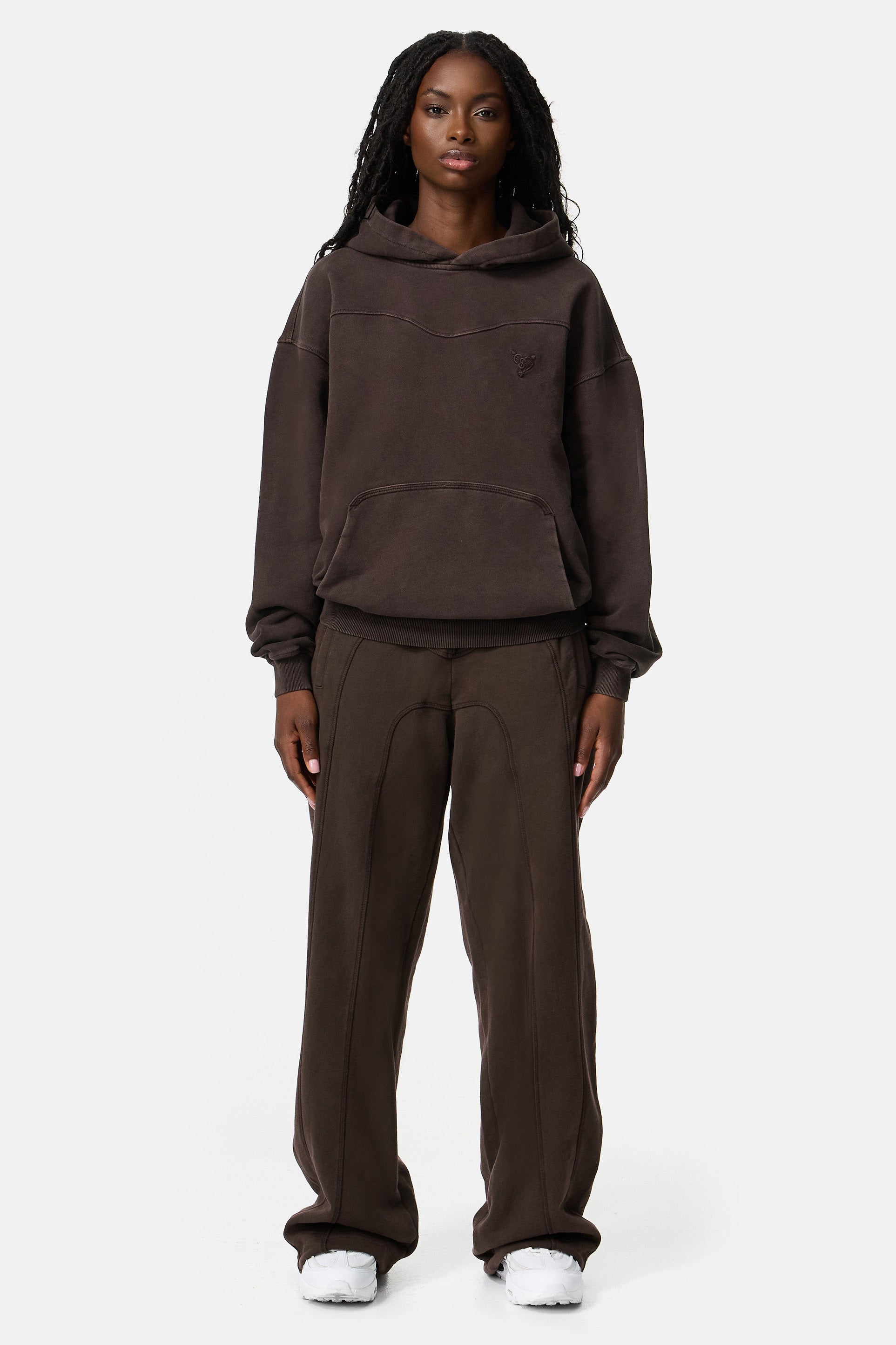 STACKS HOODIE BROWN