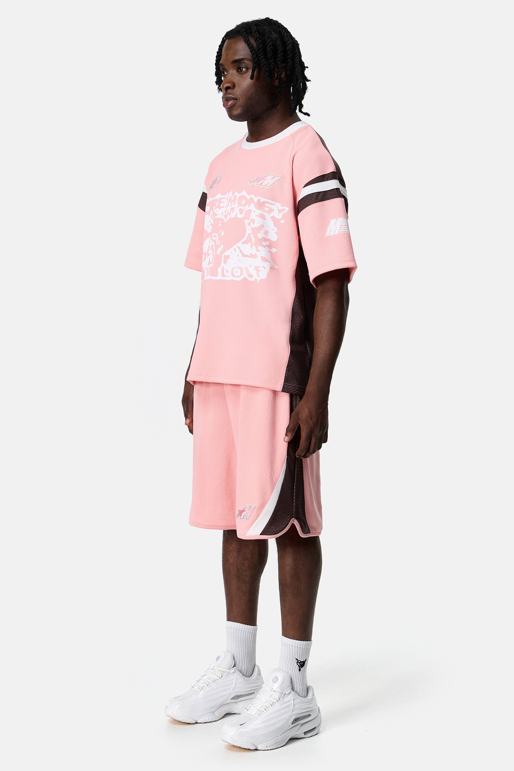 FOOTBALL MESH JERSEY PINK 