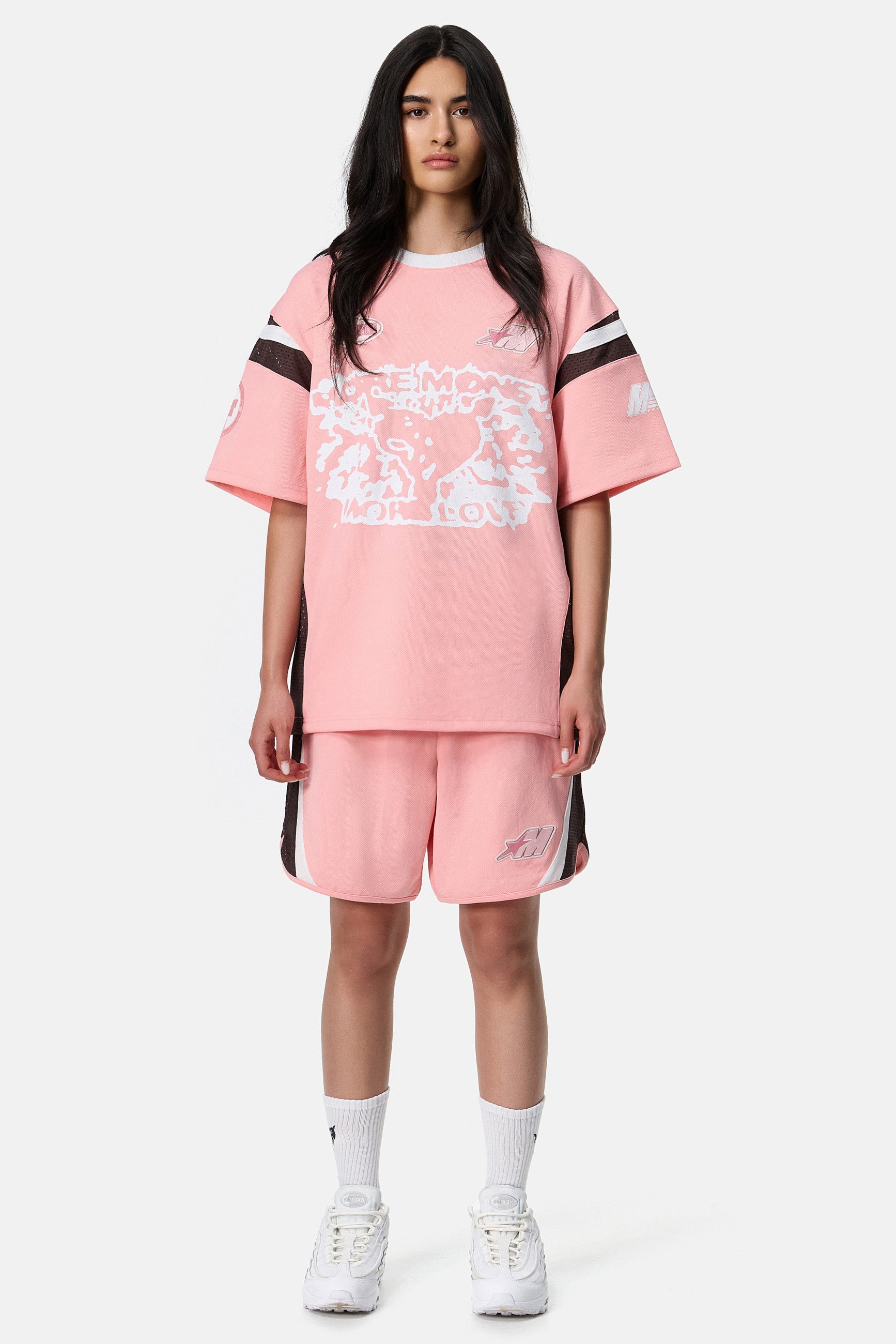 FOOTBALL MESH JERSEY PINK 