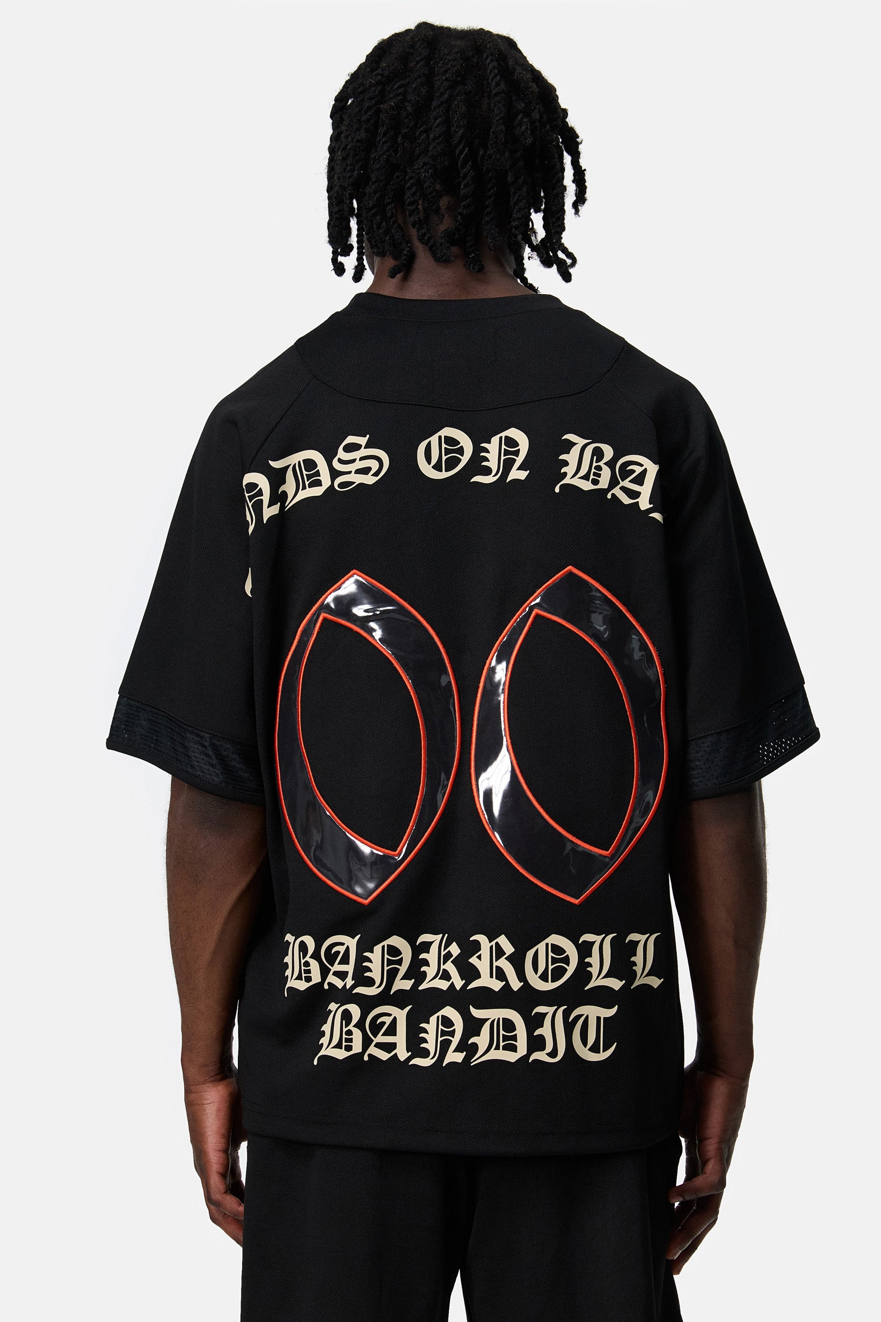 MORE MONEY MESH JERSEY BLACK