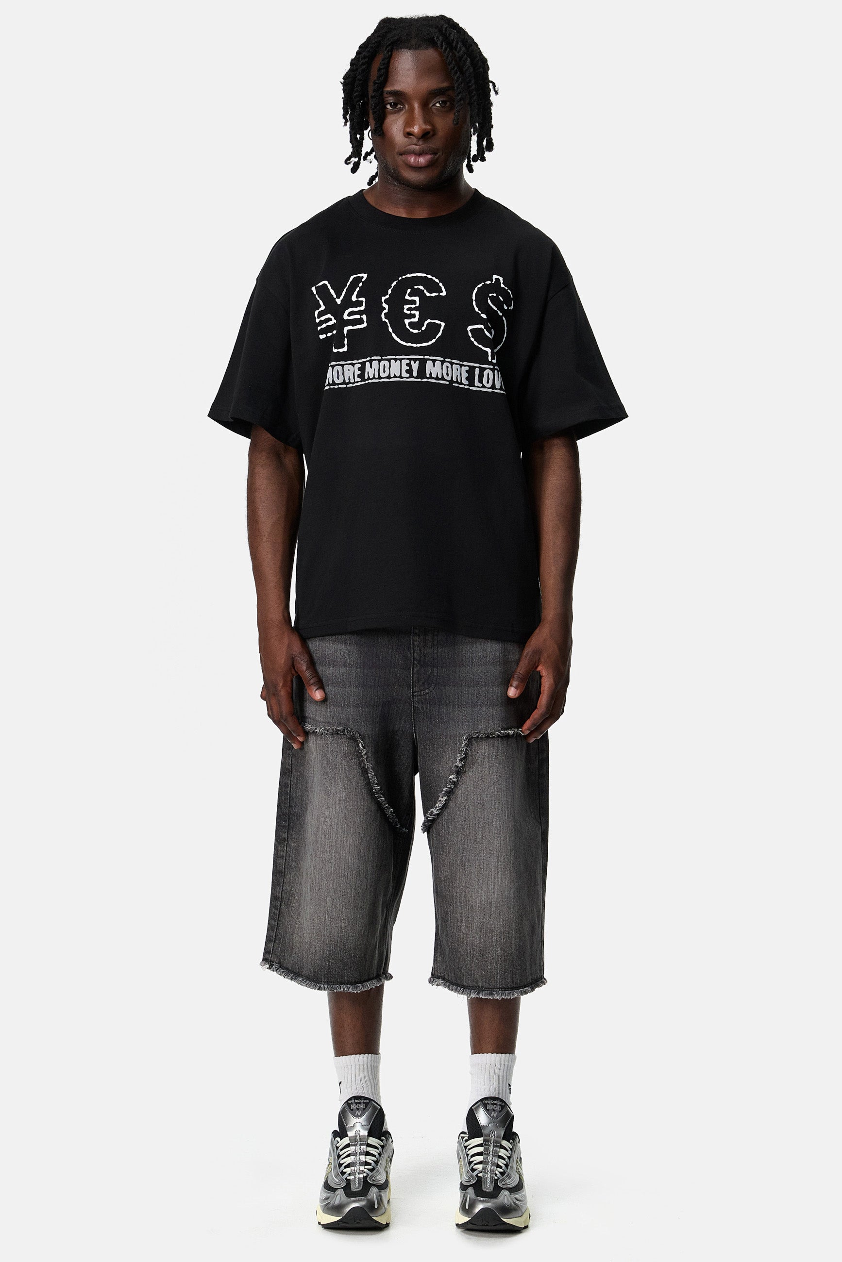 MORE MONEY YES TEE BLACK