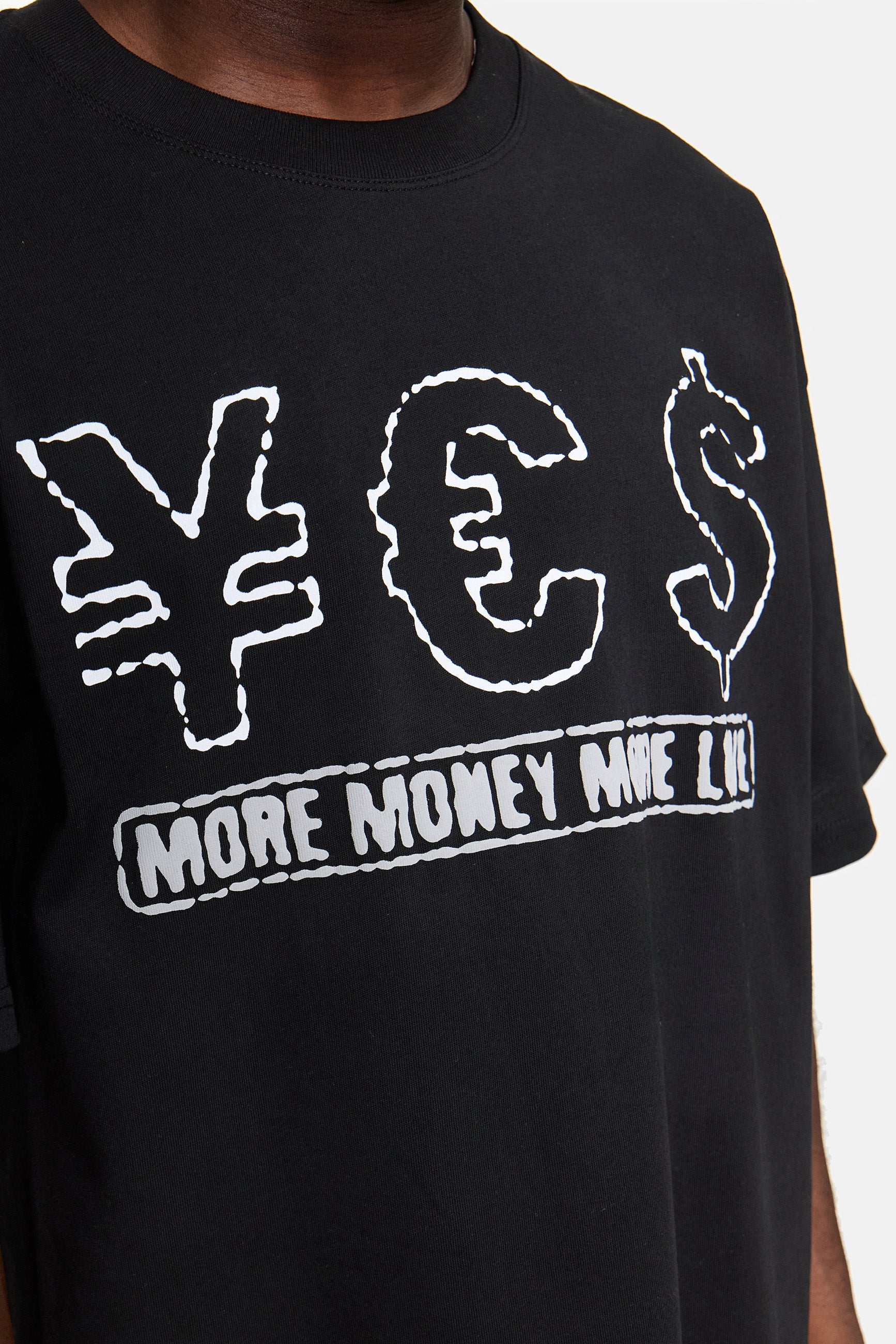 MORE MONEY YES TEE BLACK