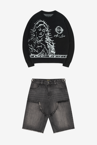 DISTINCTIVE DENIM + MORE BLESSINGS KNIT