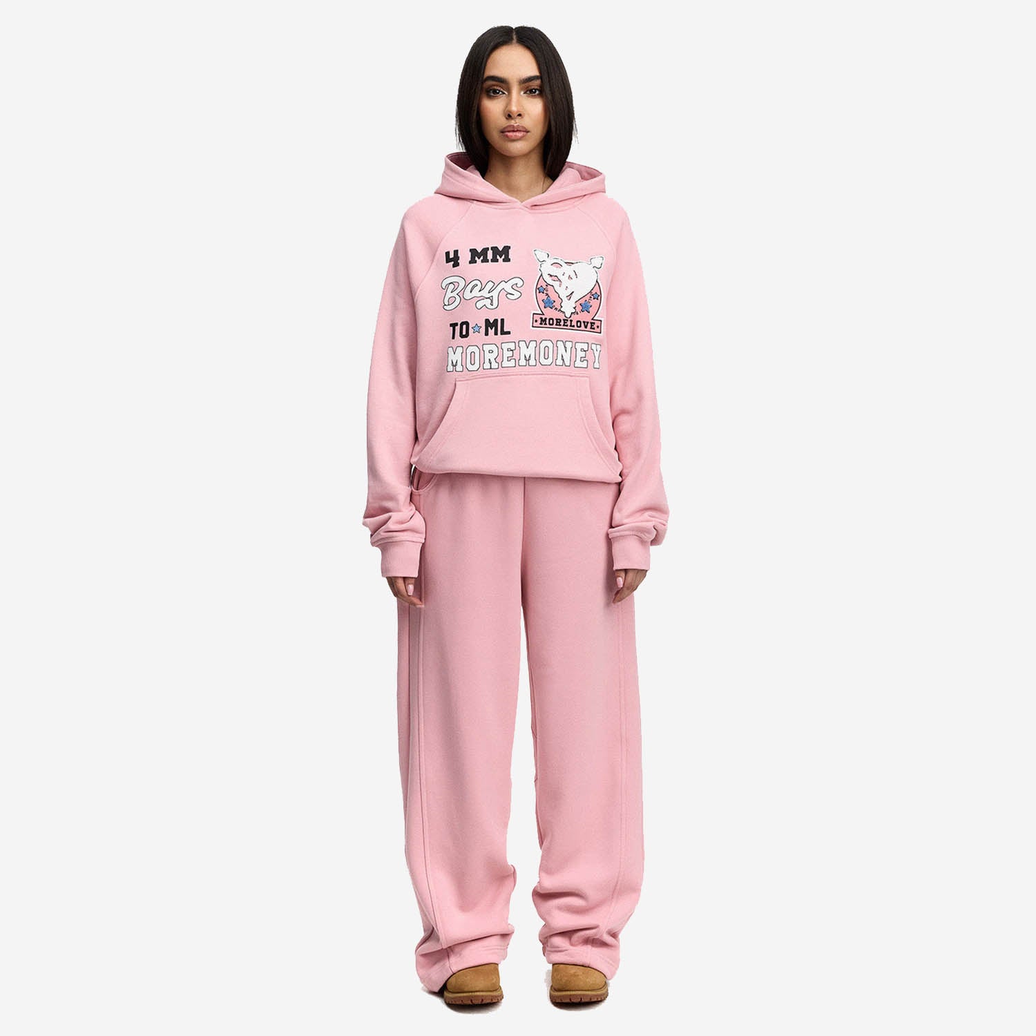 HEART BREAKER HOODIE PINK