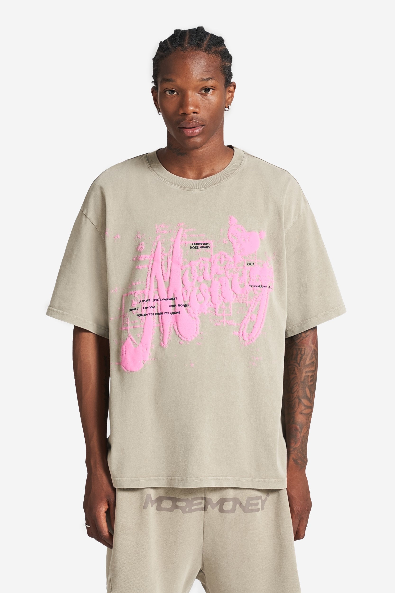 INK CASCADE TEE HAZEL WASHED 