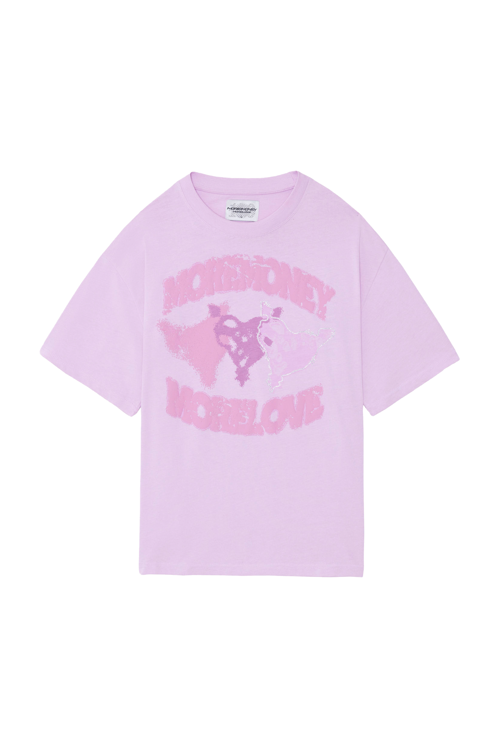 THREE HEART TEE PINK