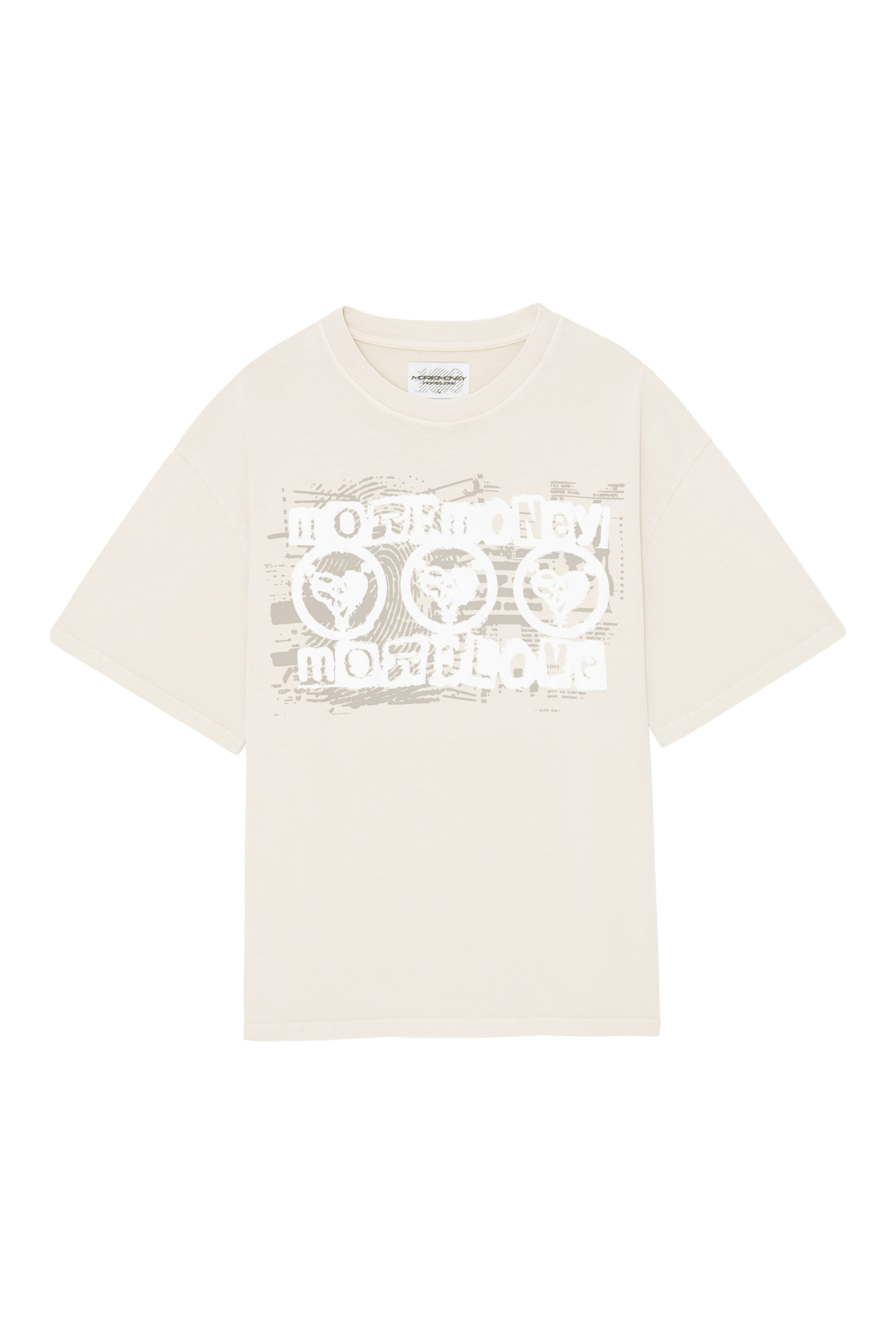 RANSOM NOTE TEE IVORY WASHED