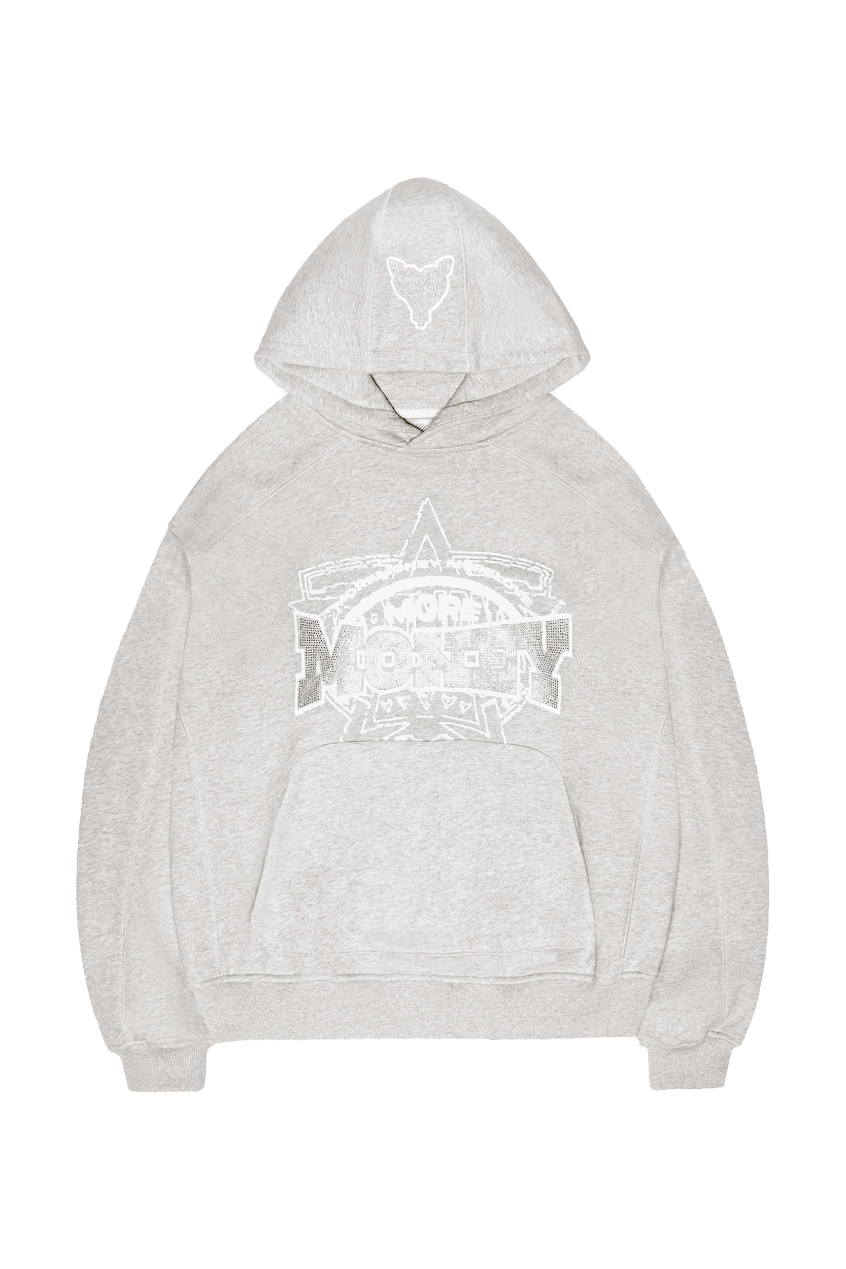 GLORIOUS GEM LIGHT GREY HOODIE