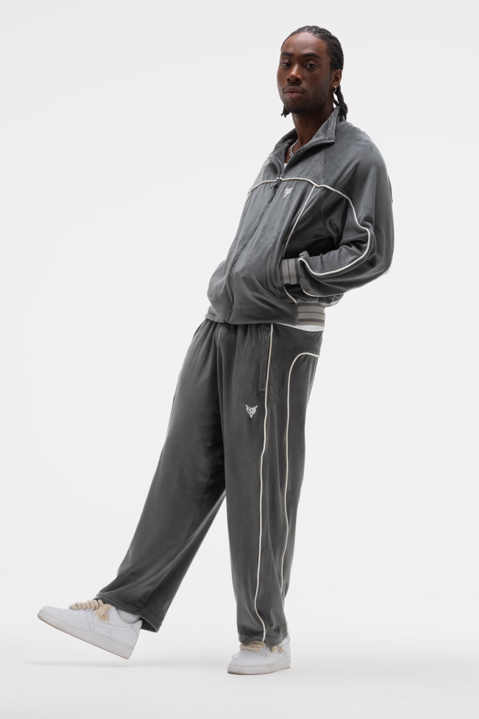 VELOUR JOGGER DARKGREY 