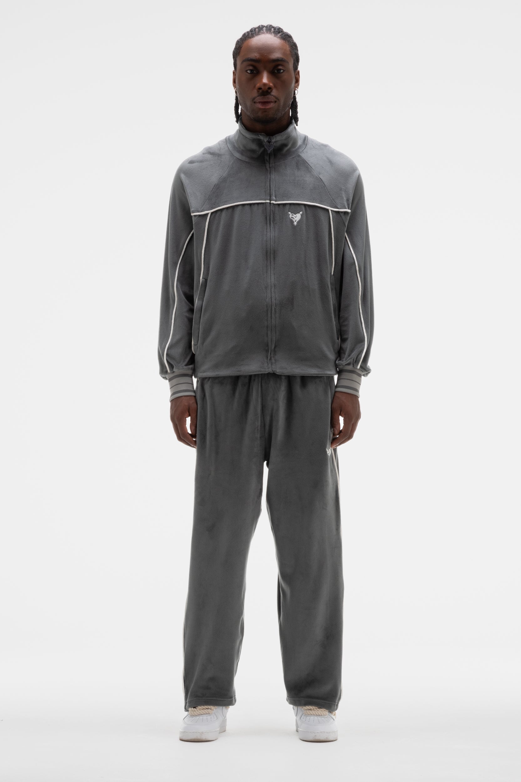 VELOUR JOGGER DARKGREY 