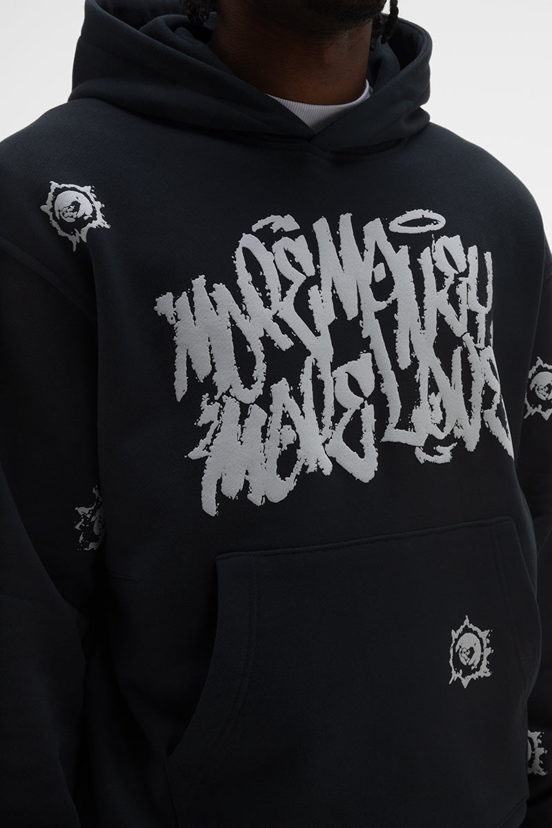 MOST WANTED HOODIE BLACK 