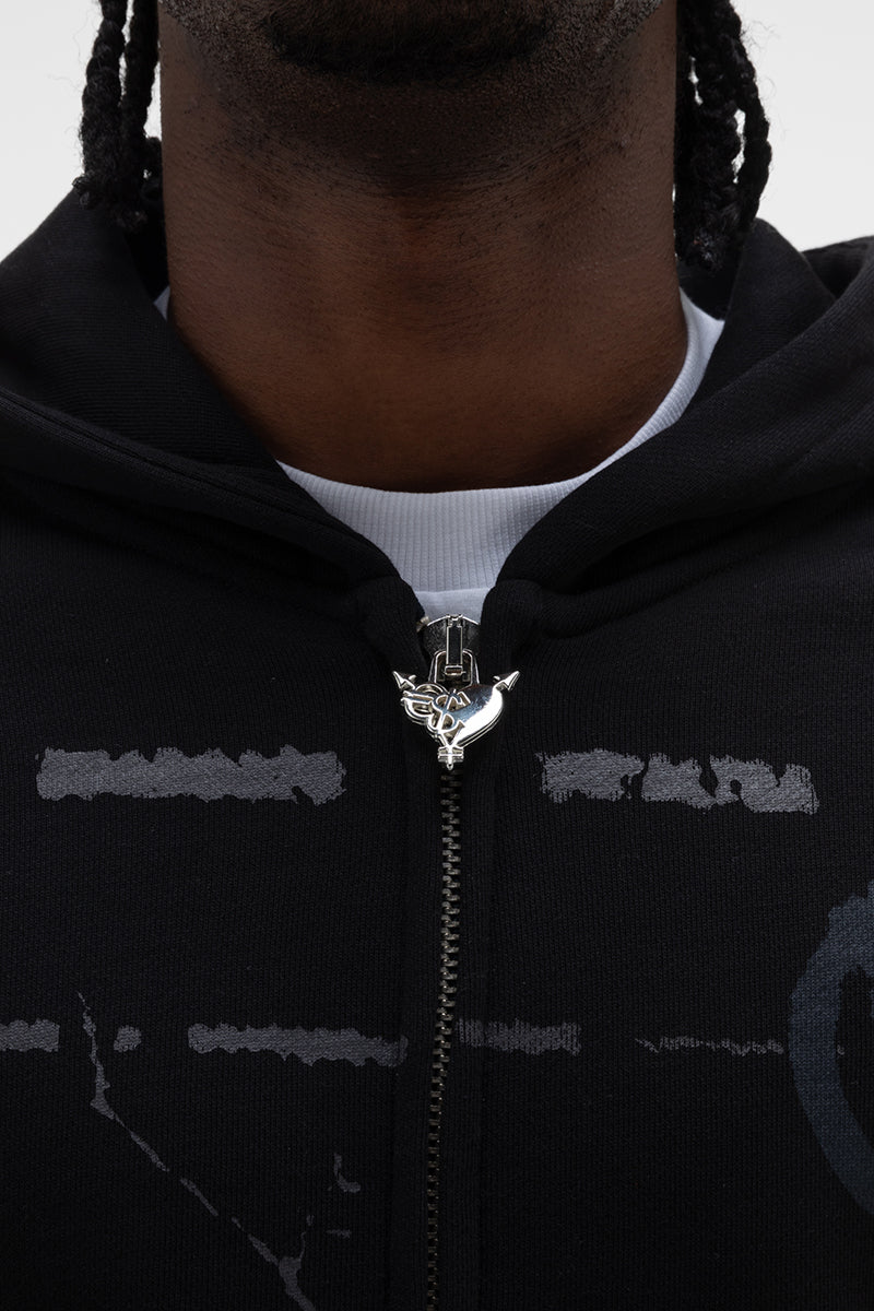 MONEY ROOTED ZIP ALL BLACK 