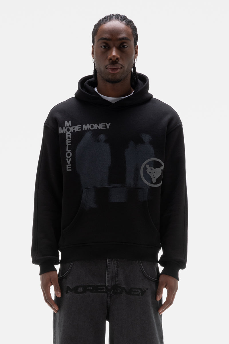 LOST BOND HOODIE ALL BLACK – MORE MONEY MORE LOVE