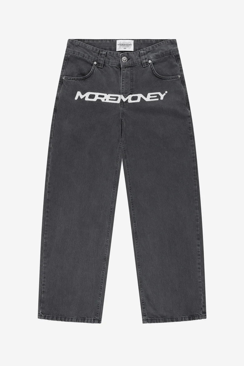 TEE + MORE MONEY LOGO BAGGY DENIM