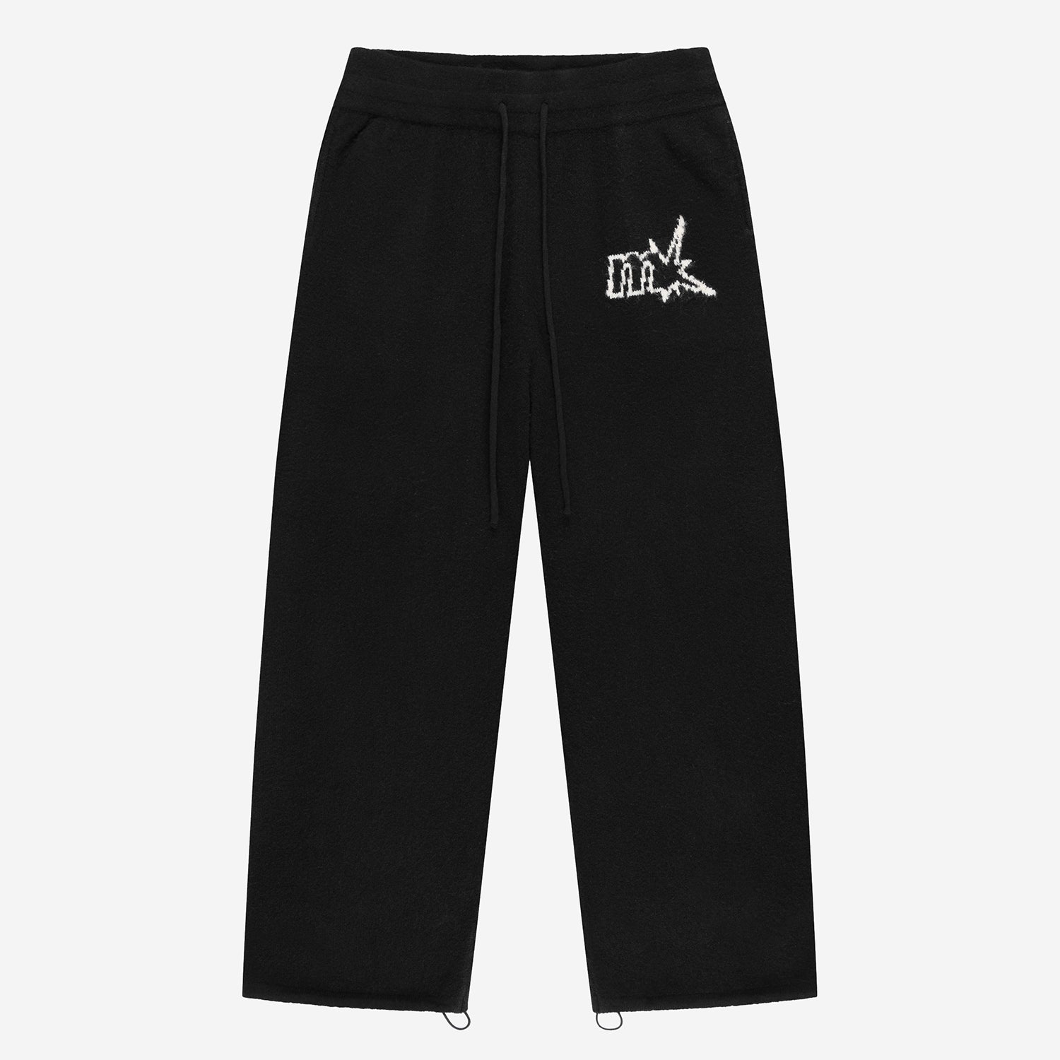 FUZZY KNIT SET BLACK