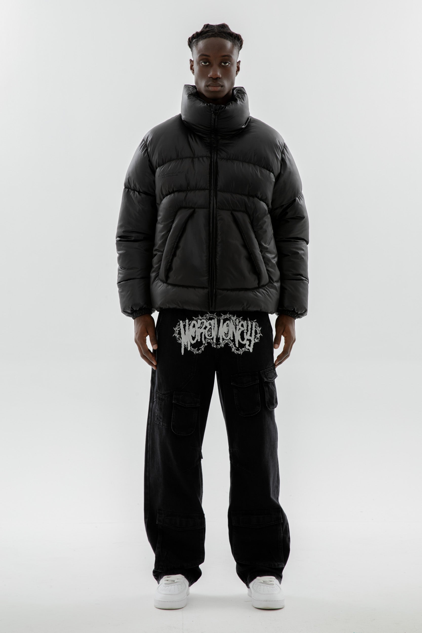 NINJA PUFFER JACKET BLACK