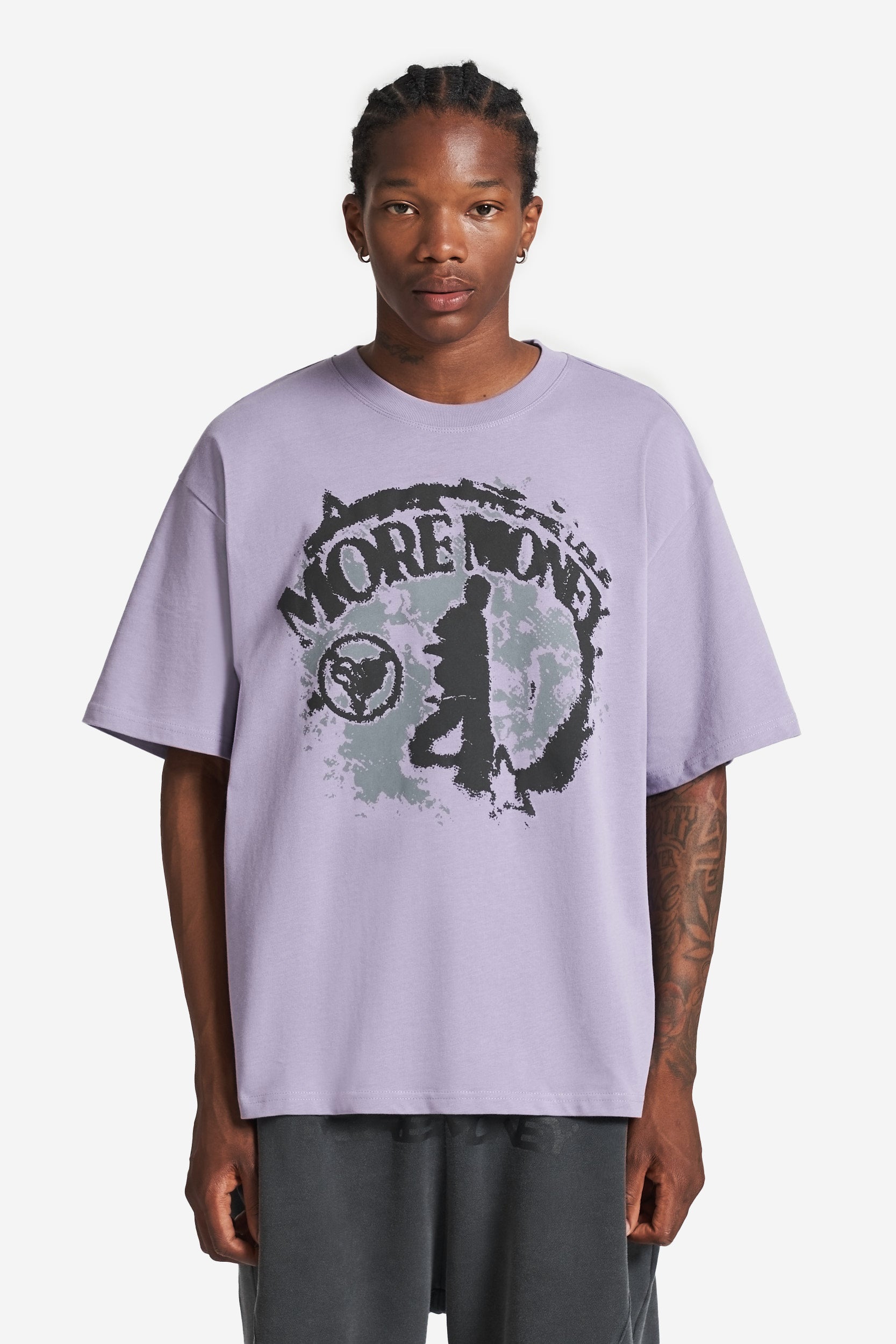 SHADOW WALK TEE PURPLE WASHED 