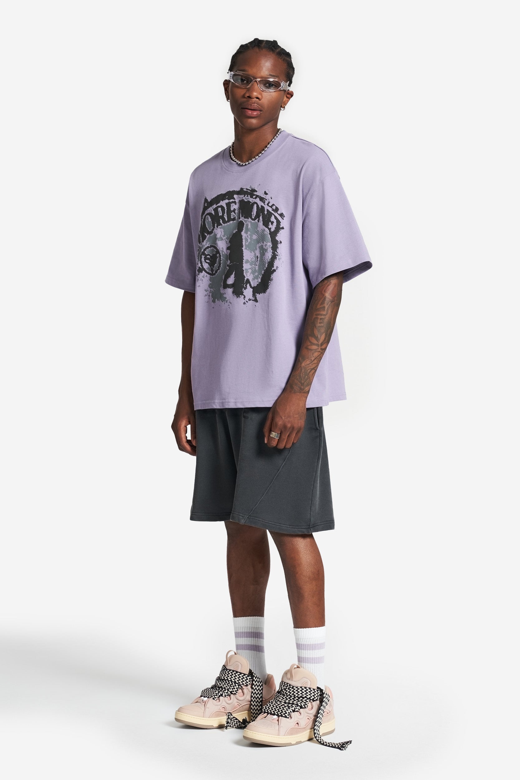 SHADOW WALK TEE PURPLE WASHED 