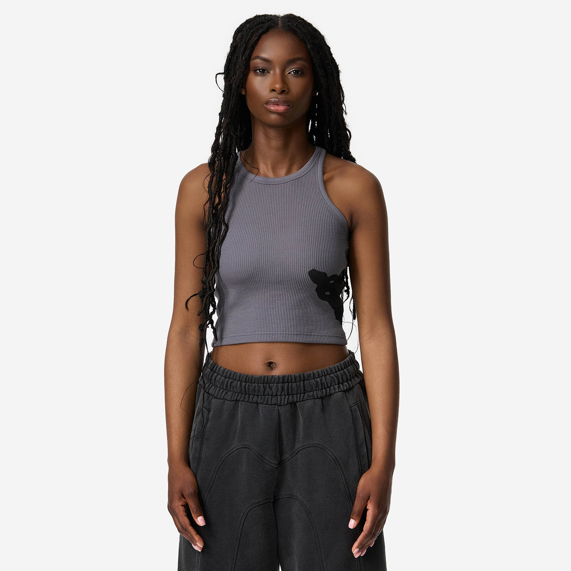 STACKS CROP TOP BLACK