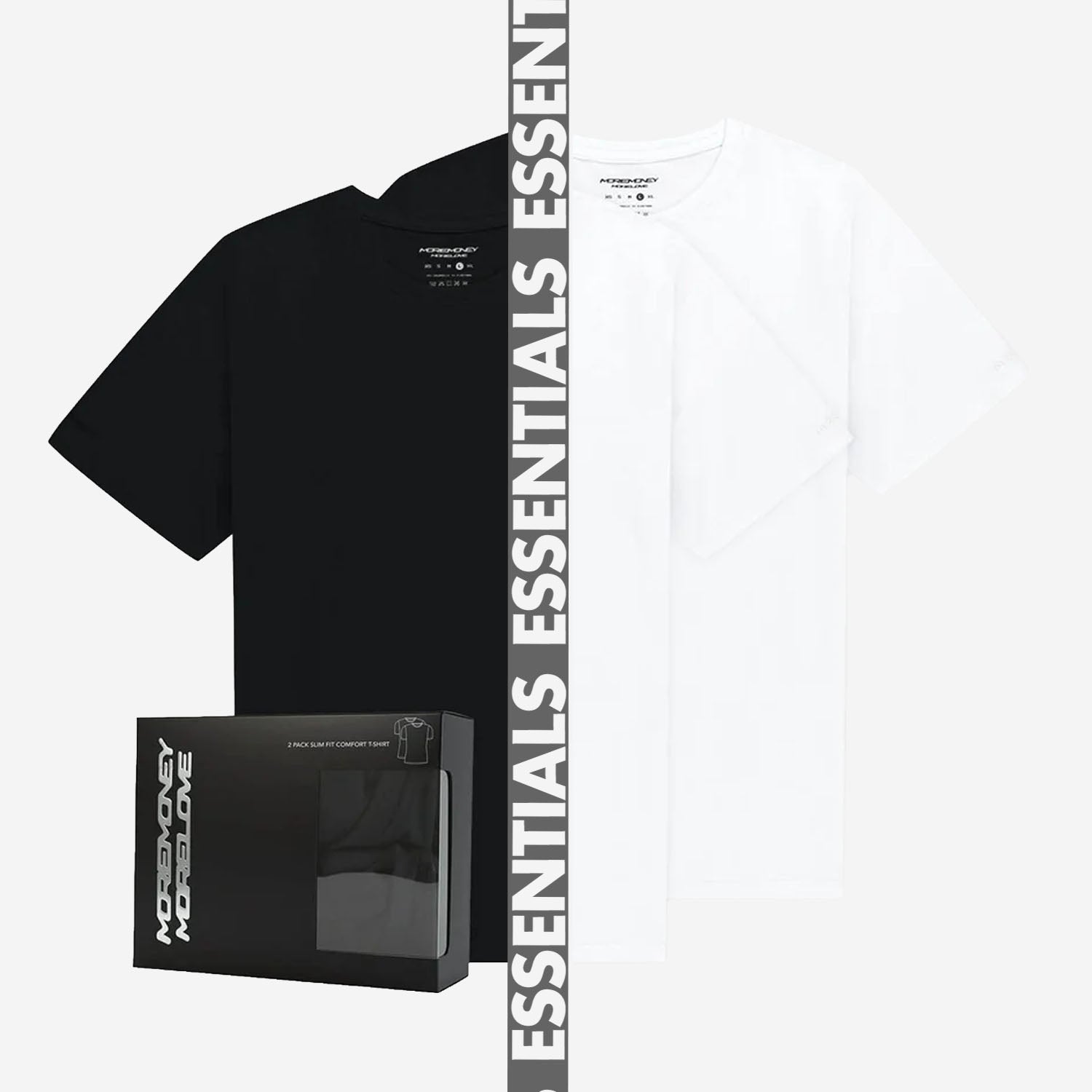 SLIM FIT TEE 4-PACK (BLACK & WHITE)
