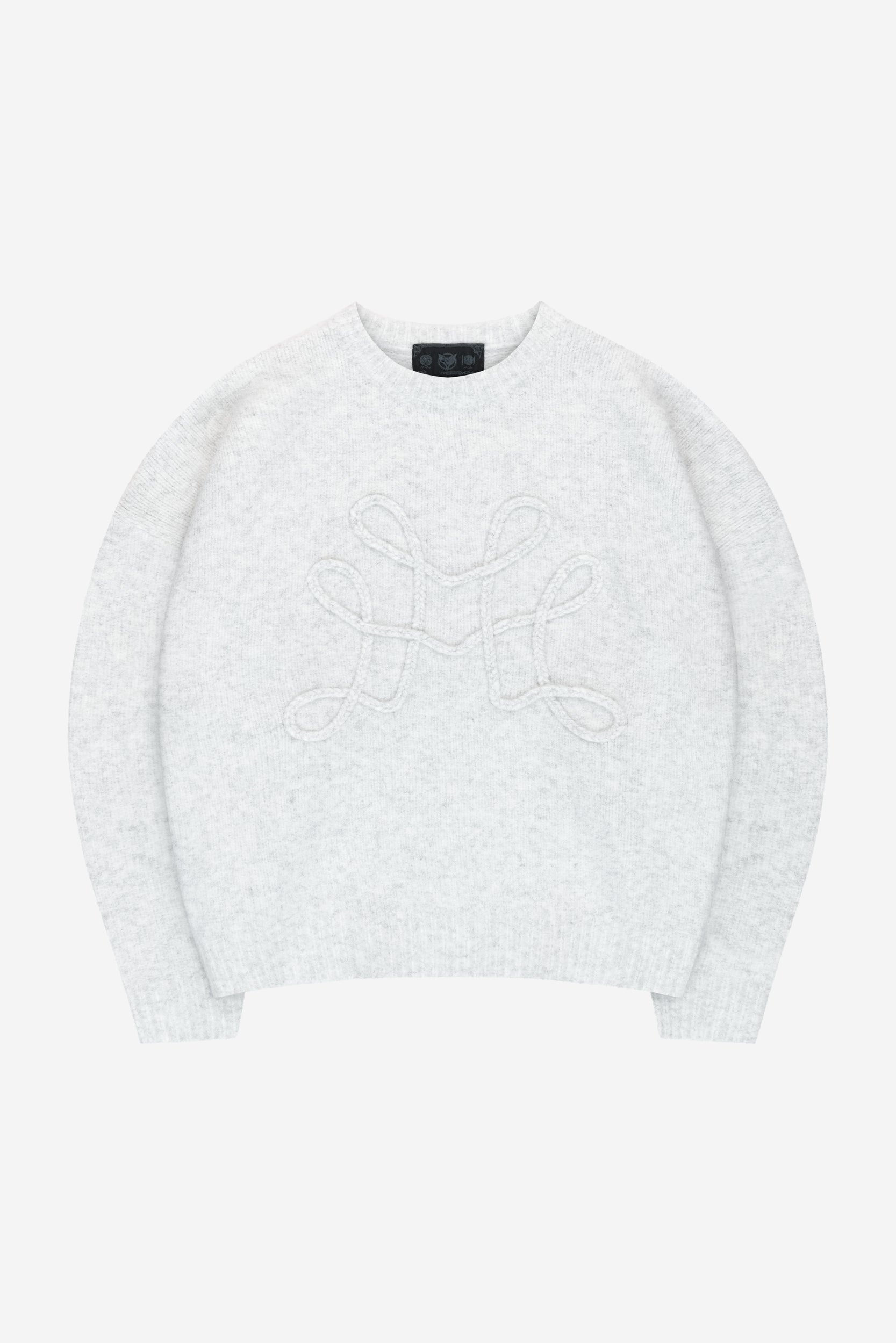 DA BIG M KNIT SWEATER GREY