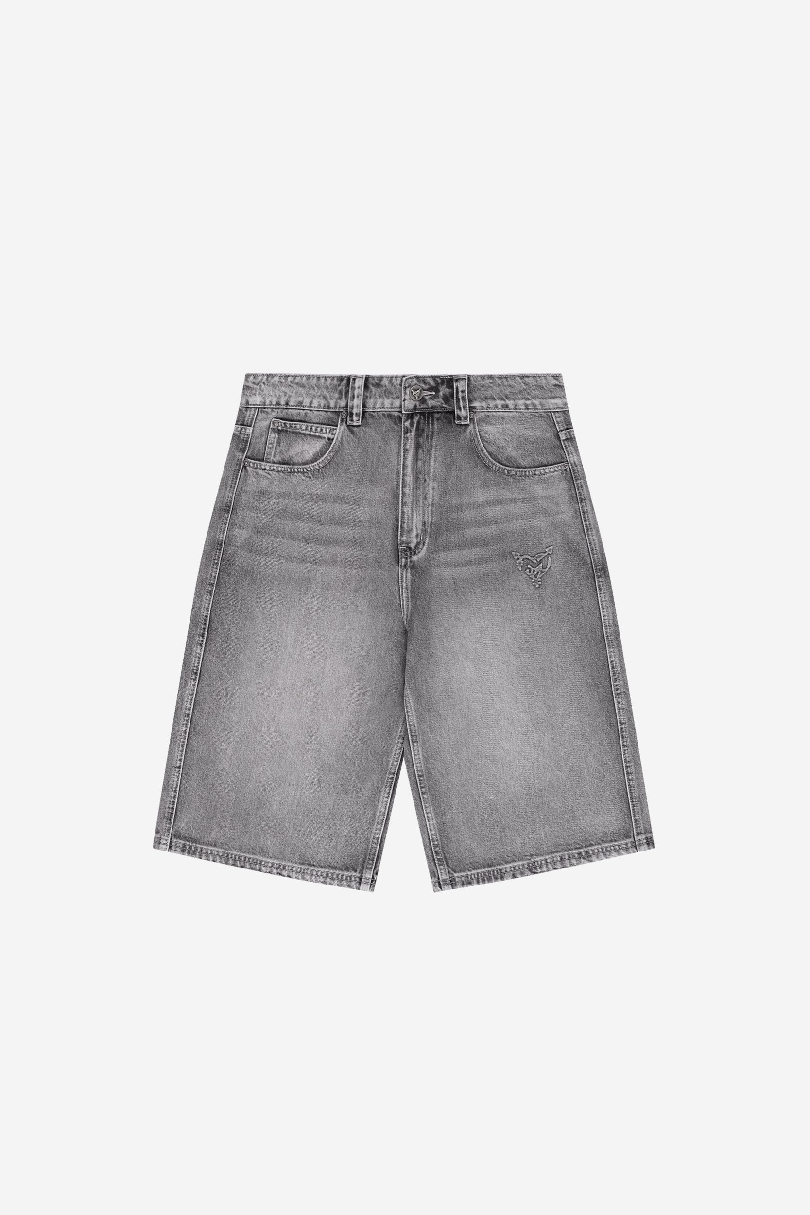 STRIPED POLO SHIRT PINK + DISTINCTIVE JORTS GREY