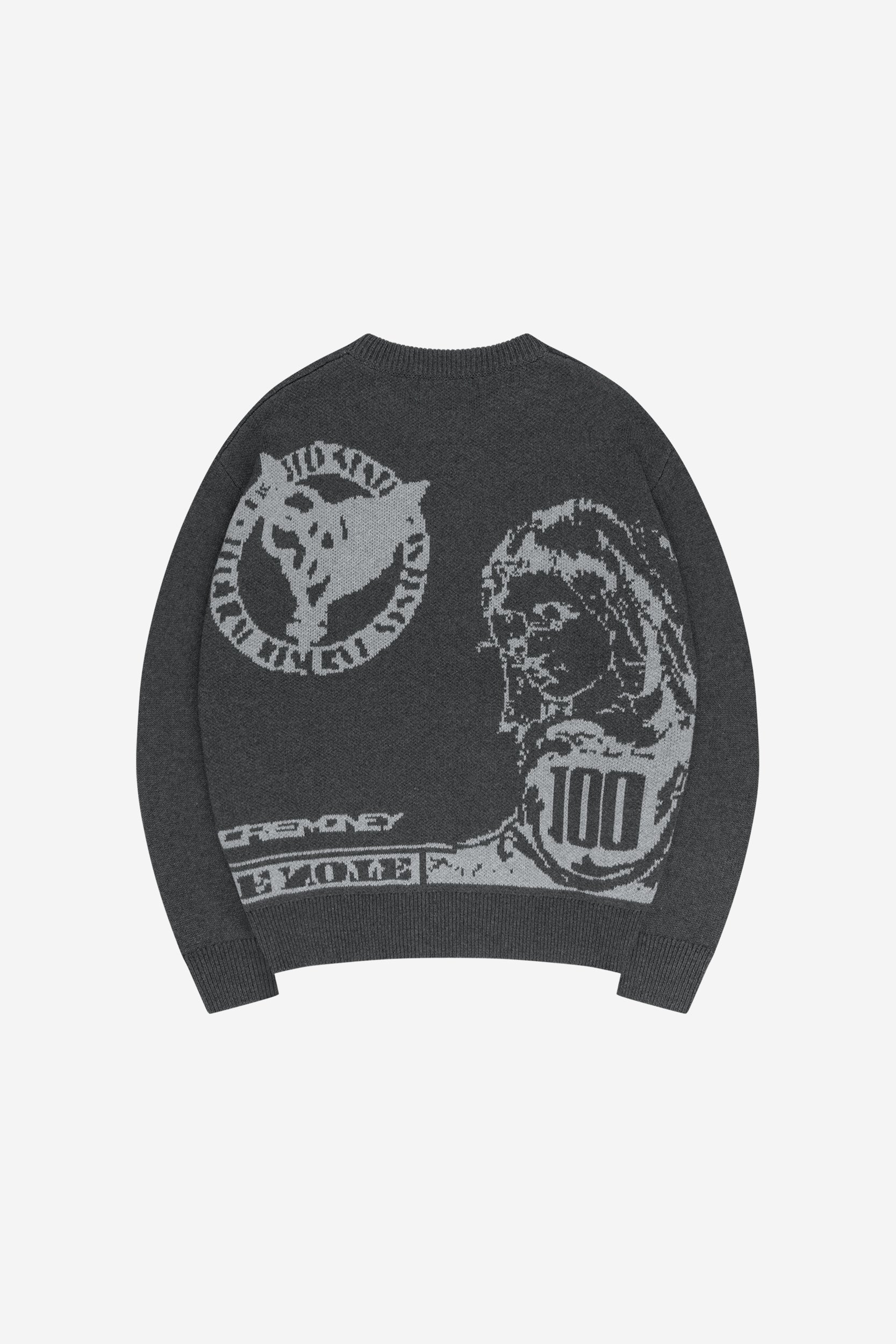 MORE BLESSINGS KNIT ANTHRACITE GREY