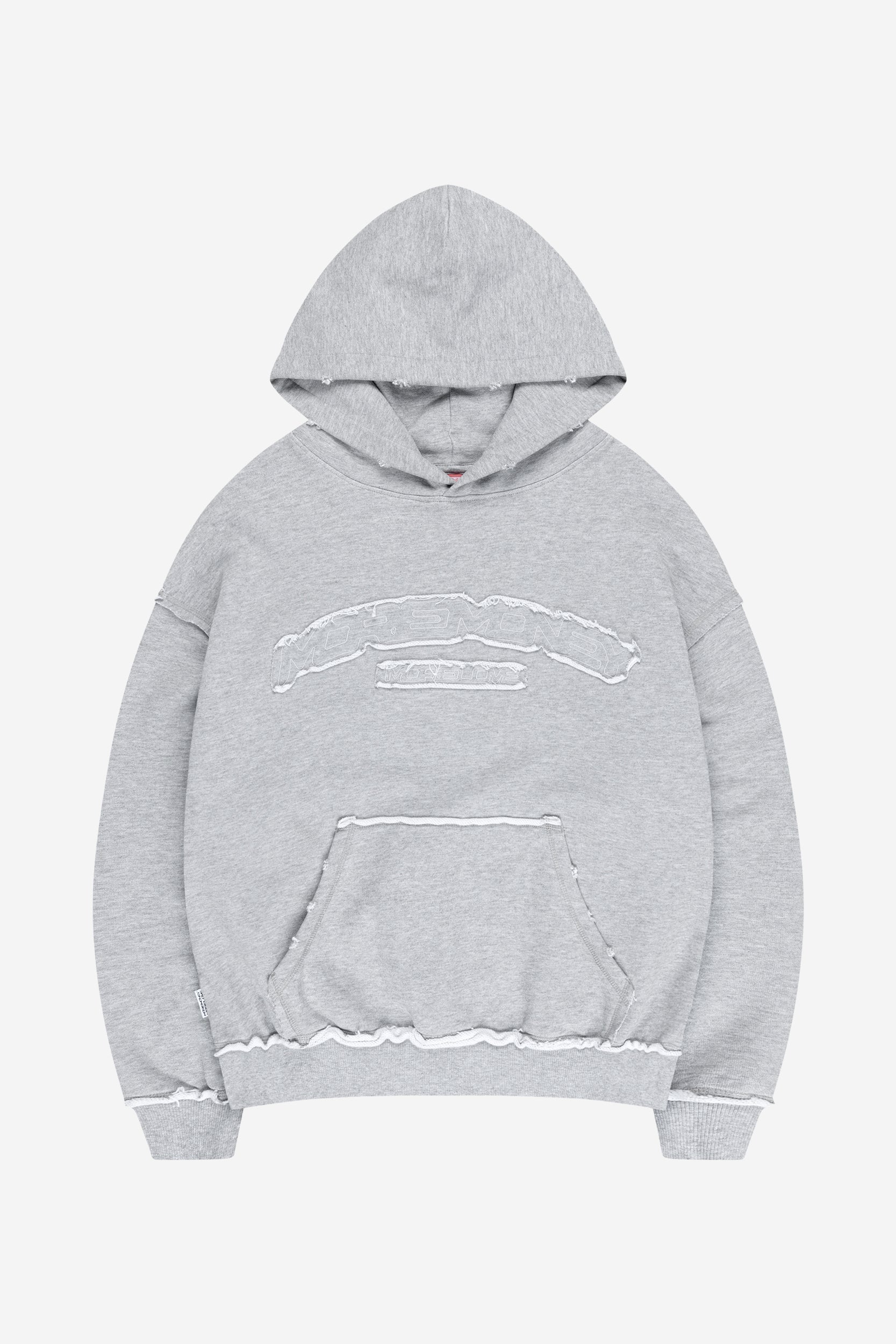 ROUGH HOODIE GREY MELANGE