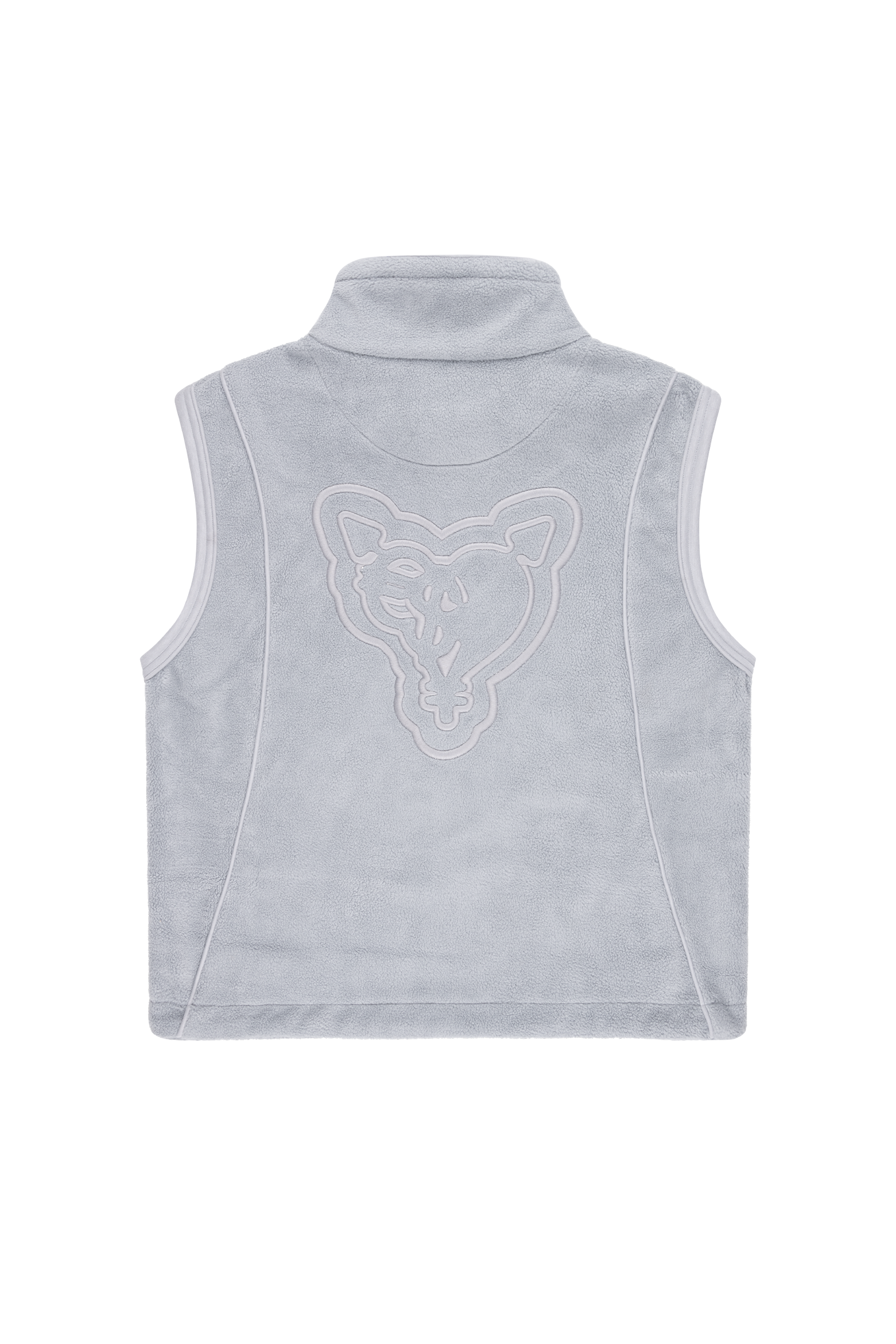 HEAVY HEART FLEECE VEST ULTIMATE GREY