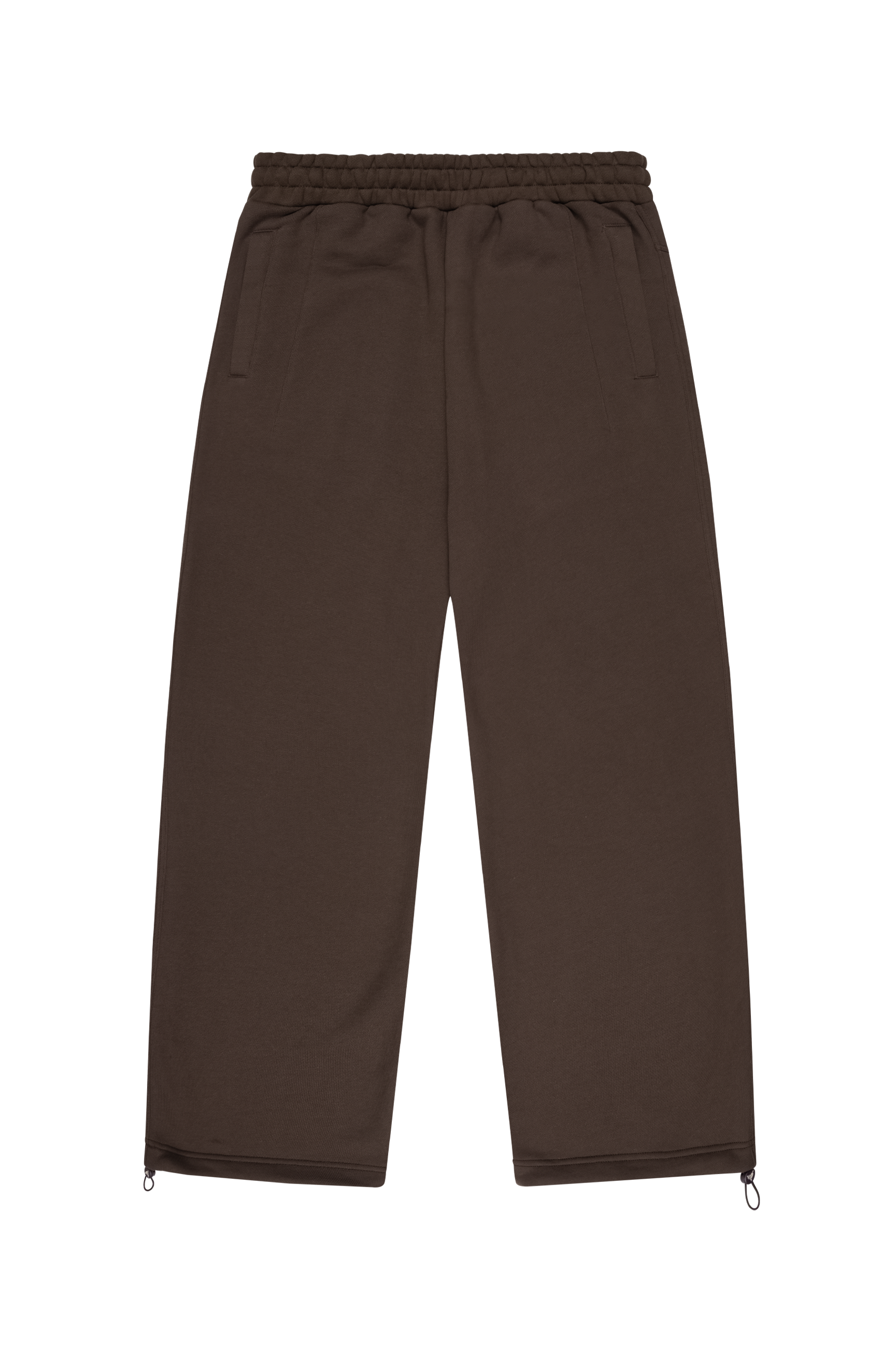 OPEN LEG CHOCOLATE BROWN JOGGER