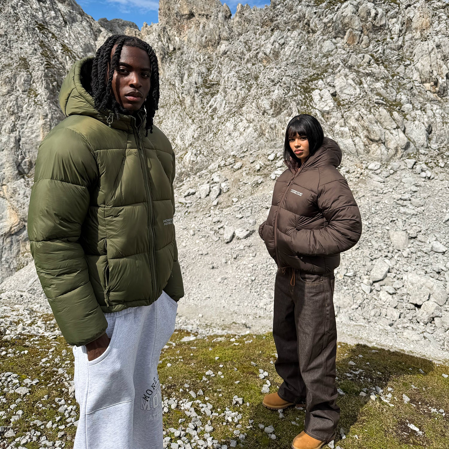 MORE MONEY BIG PUFFER OLIVE