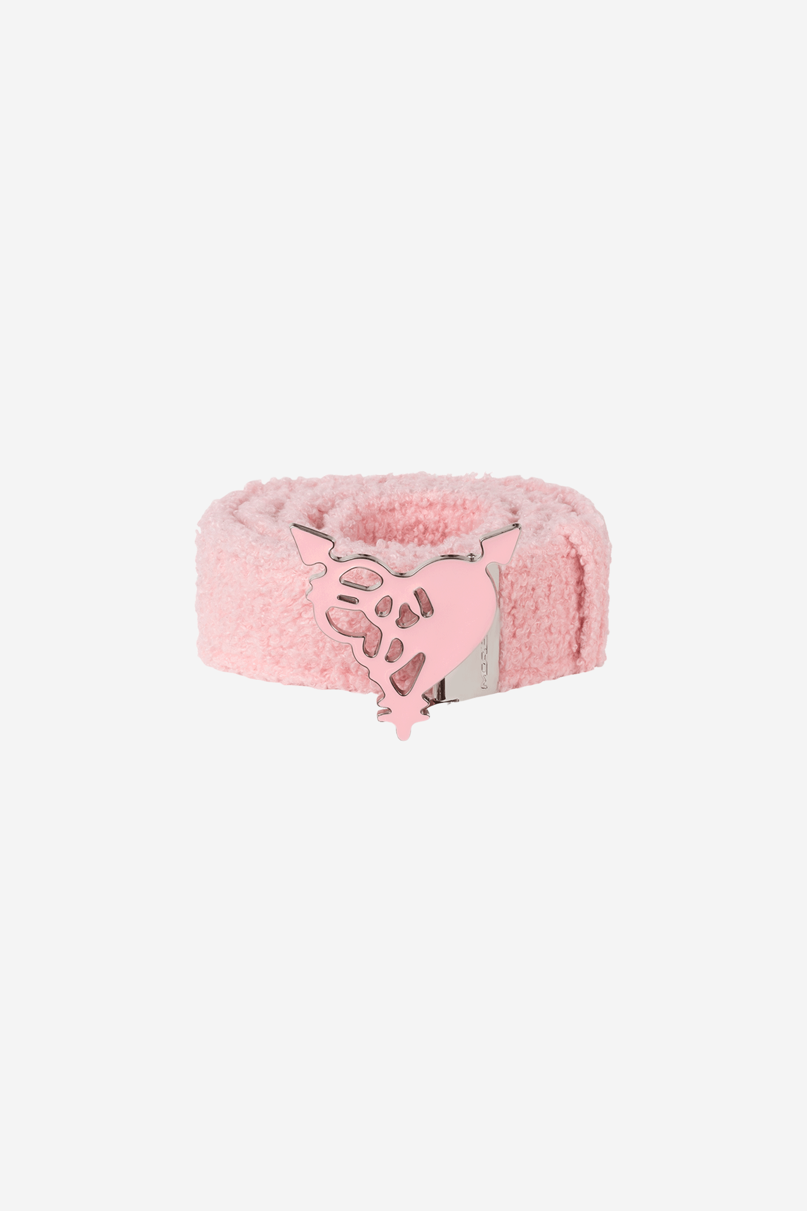 HEART LOGO FLEECE BELT PINK