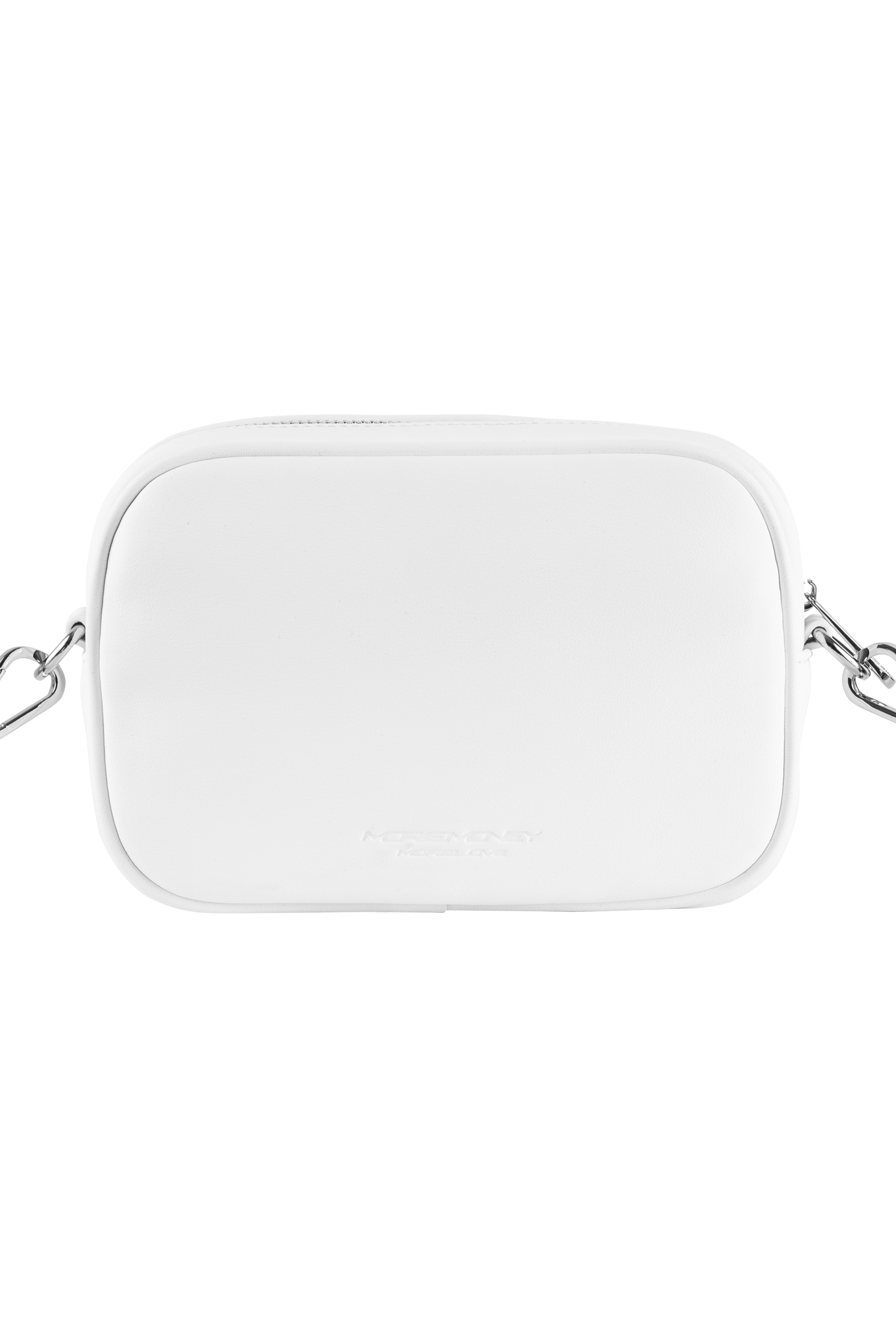 PUNCHED HEART SHOULDER BAG WHITE